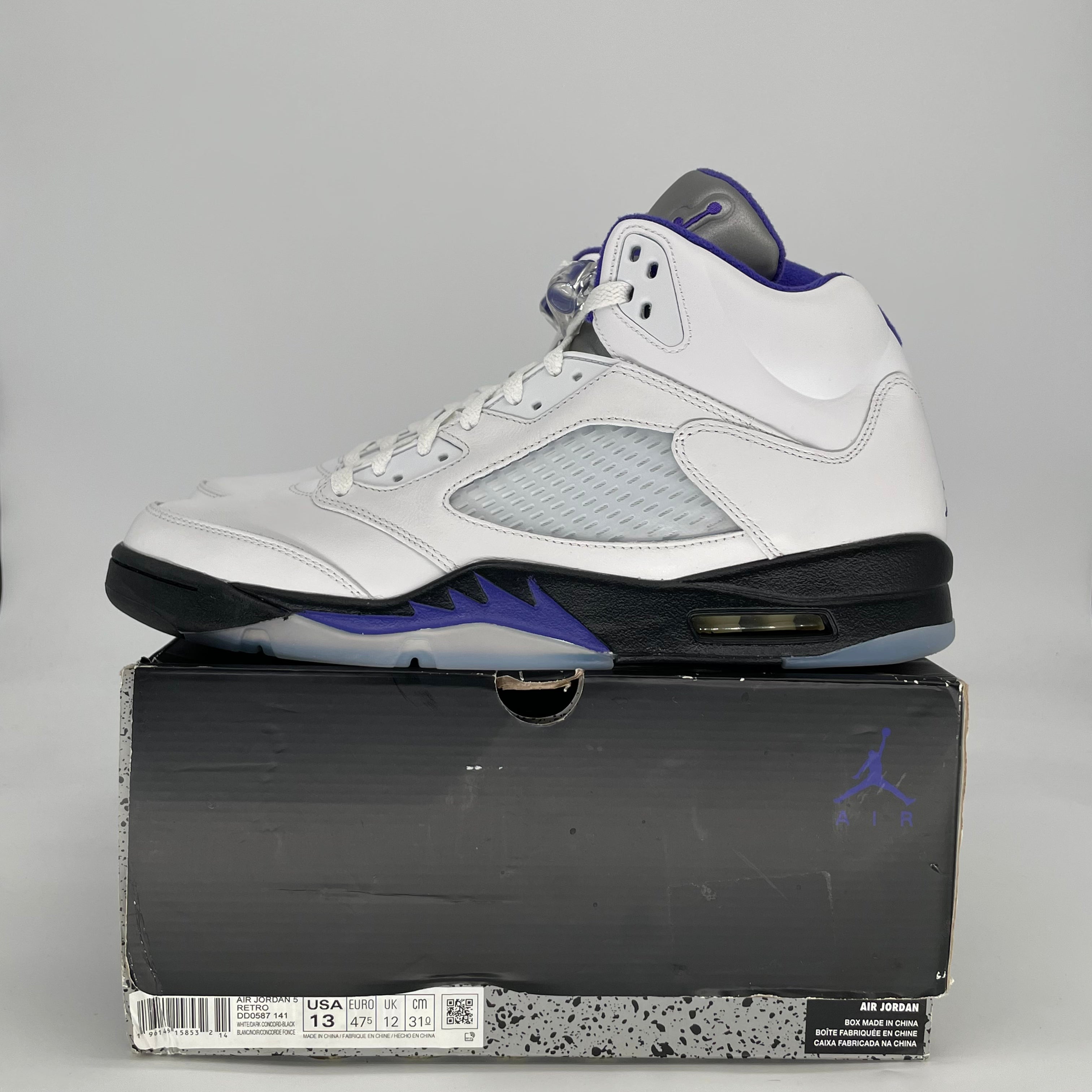 AIR JORDAN5 DARK CONCORD DD0587-141 SIZE 13/14.5W SIZE 13/14.5W