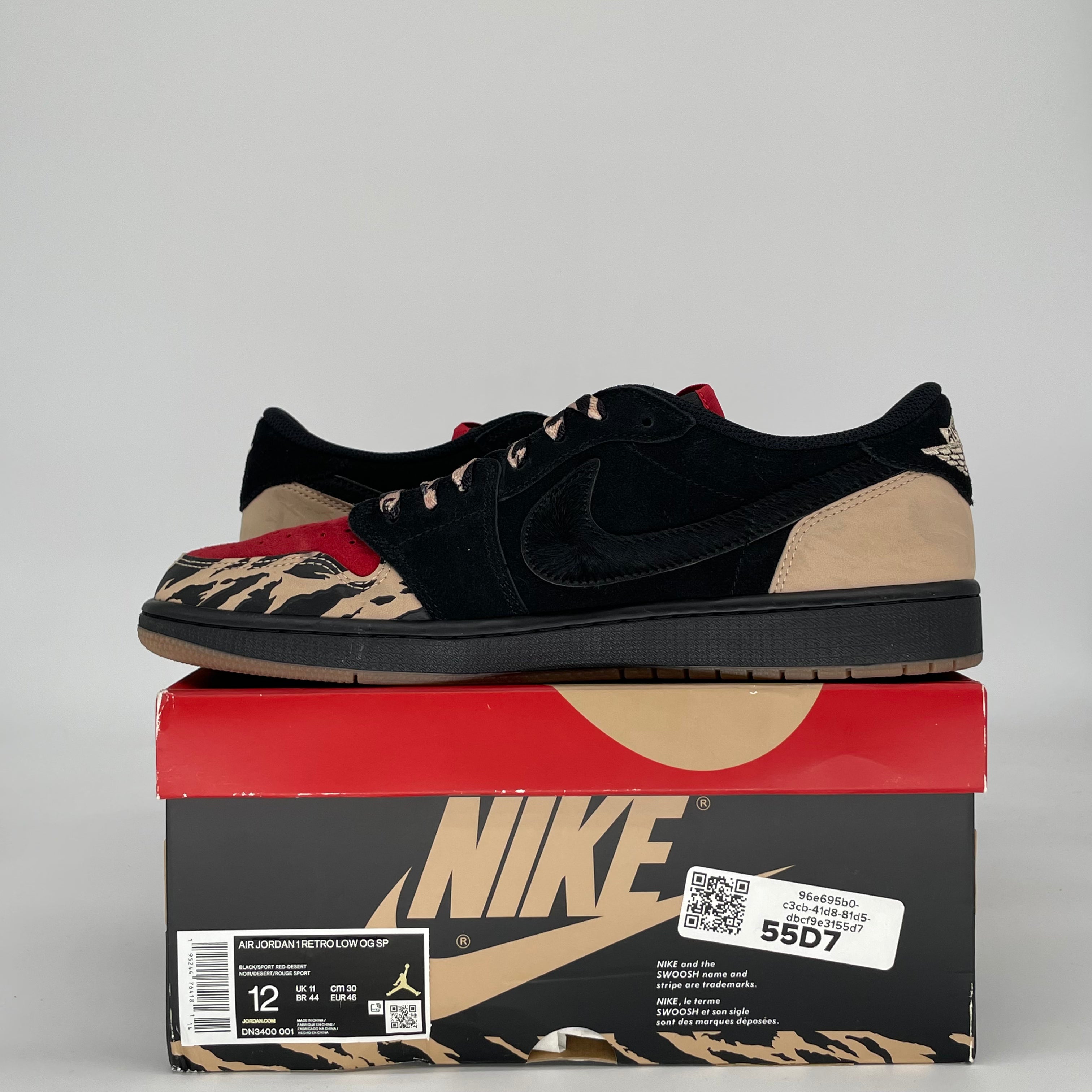 AIR JORDAN 1 LOW SOLEFLY DN3400-001 SIZE 12/13.5W