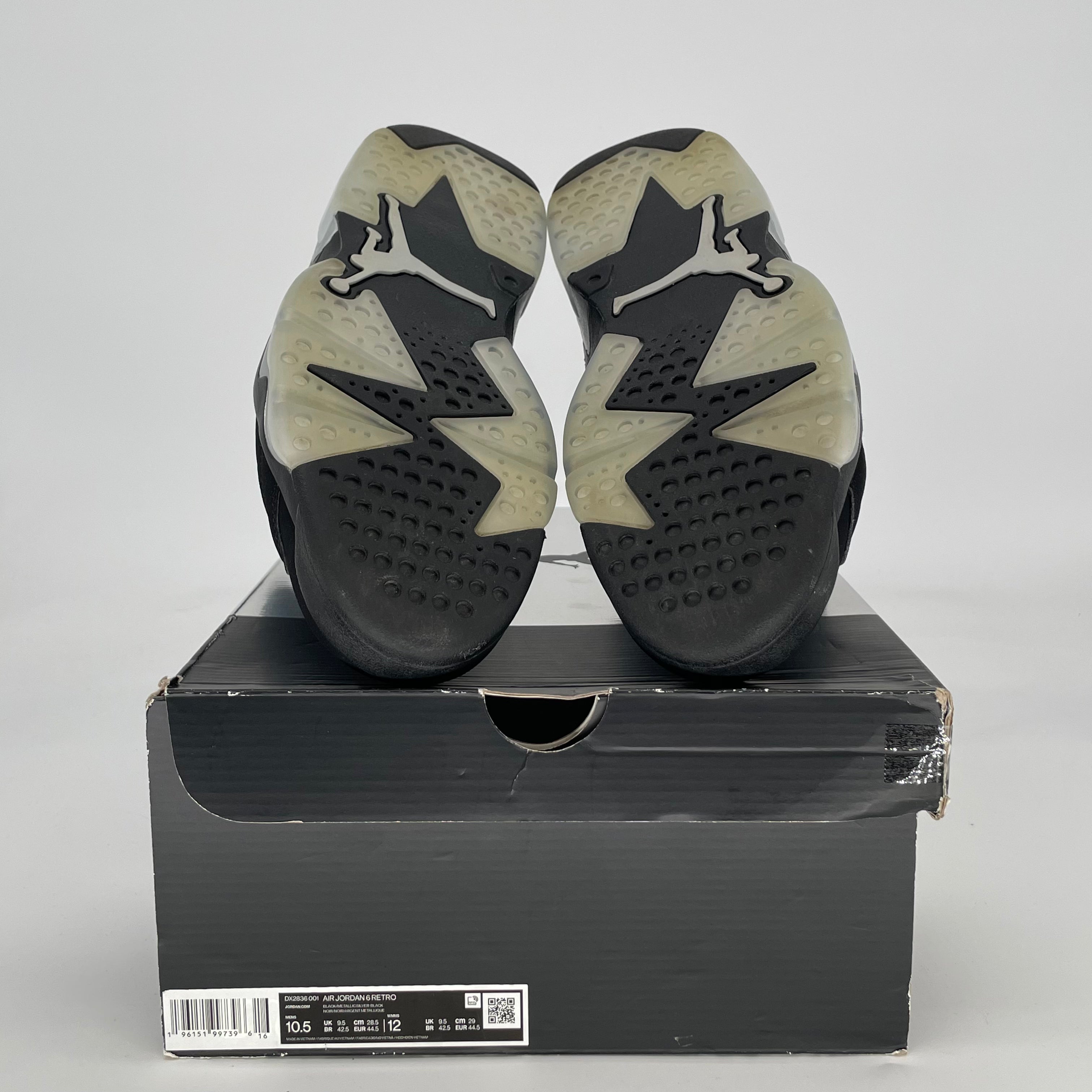 AIR JORDAN 6 CHROME DX2836-001 SIZE 10.5/12W