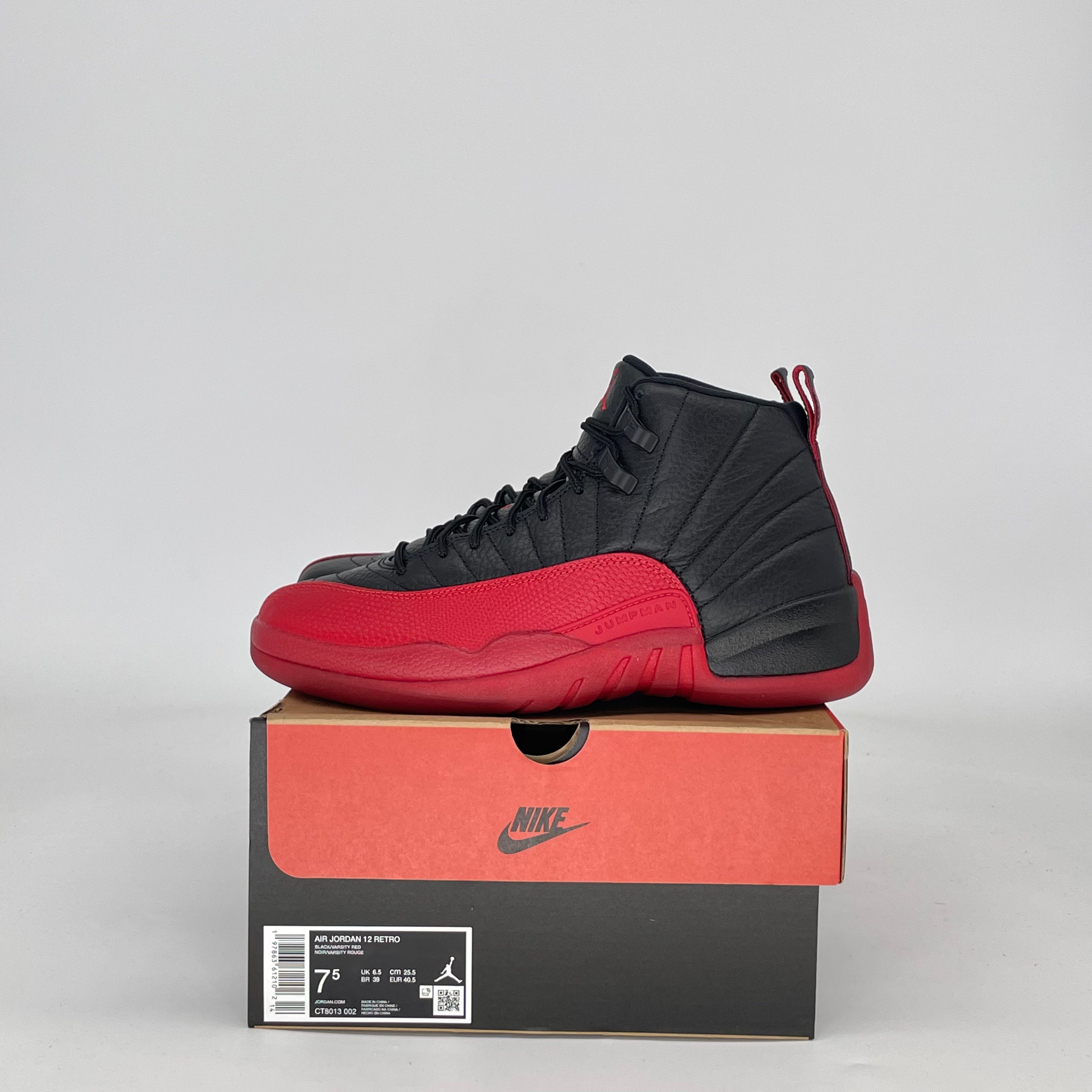 AIR JORDAN 12 FLU GAME CT8013-002 SIZE 7.5/9W MENS