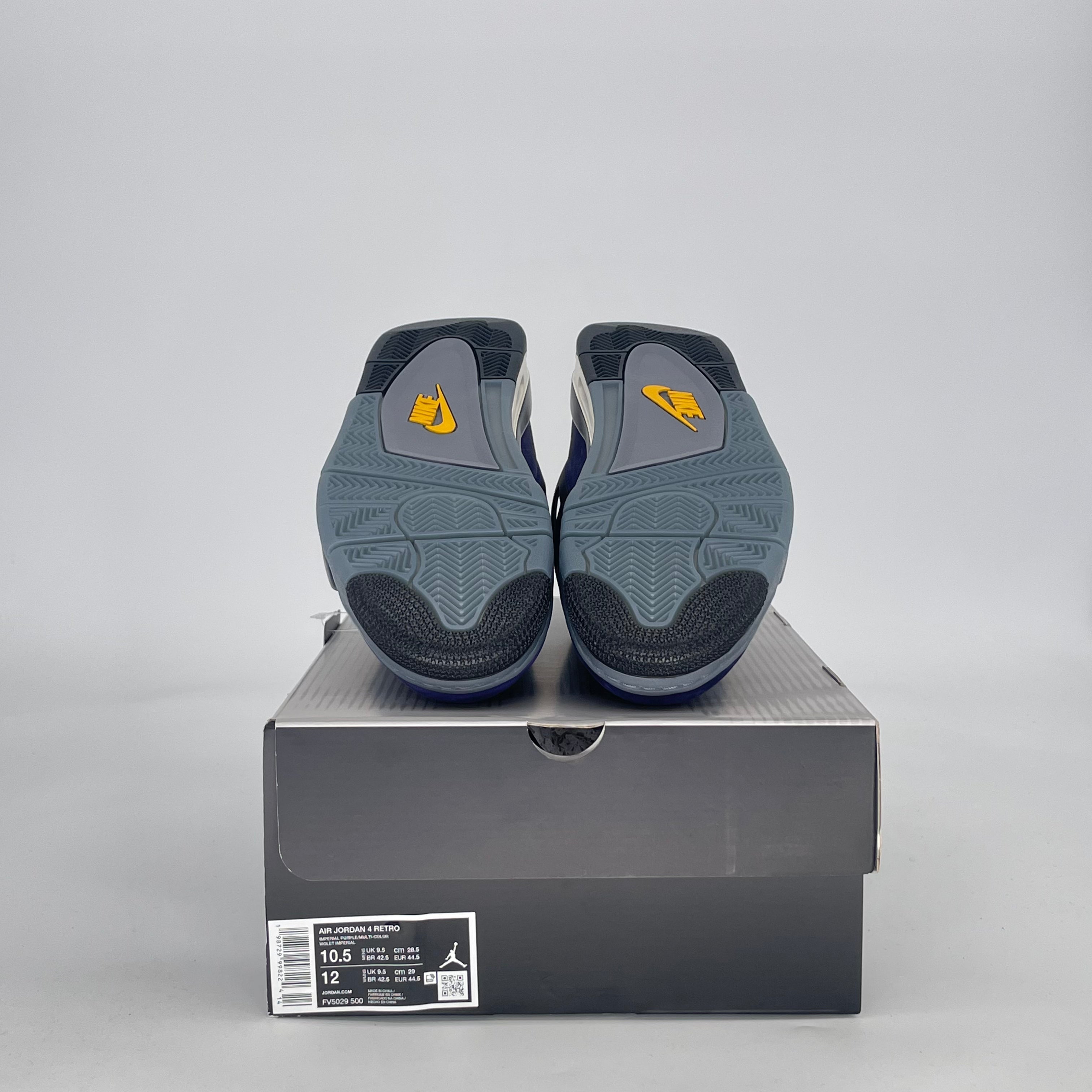 AIR JORDAN 4 LAKERS FV5029-500 SIZE 10.5/12W