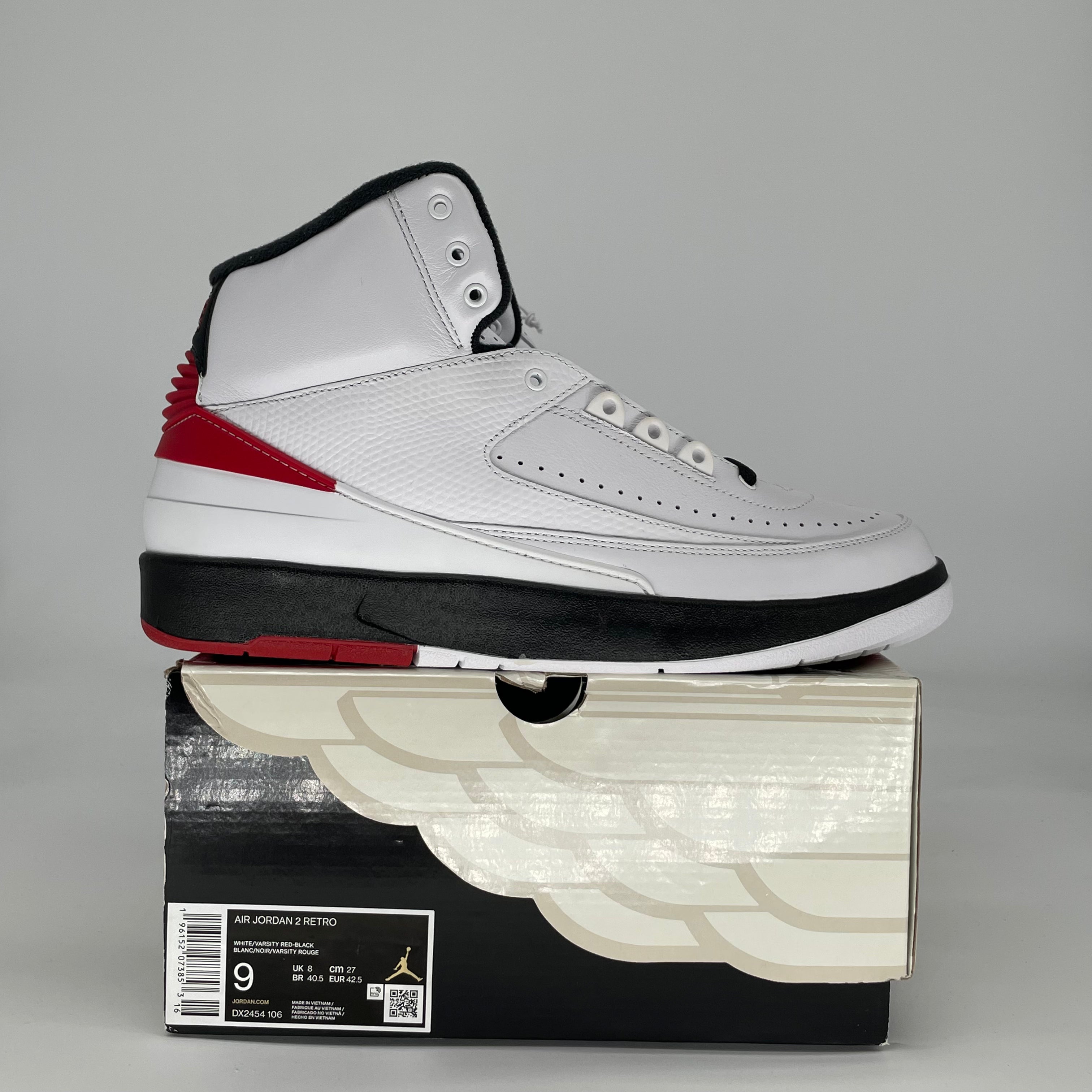 AIR JORDAN 2 CHICAGO (2022) DX2454-106 SIZE 9/10.5W