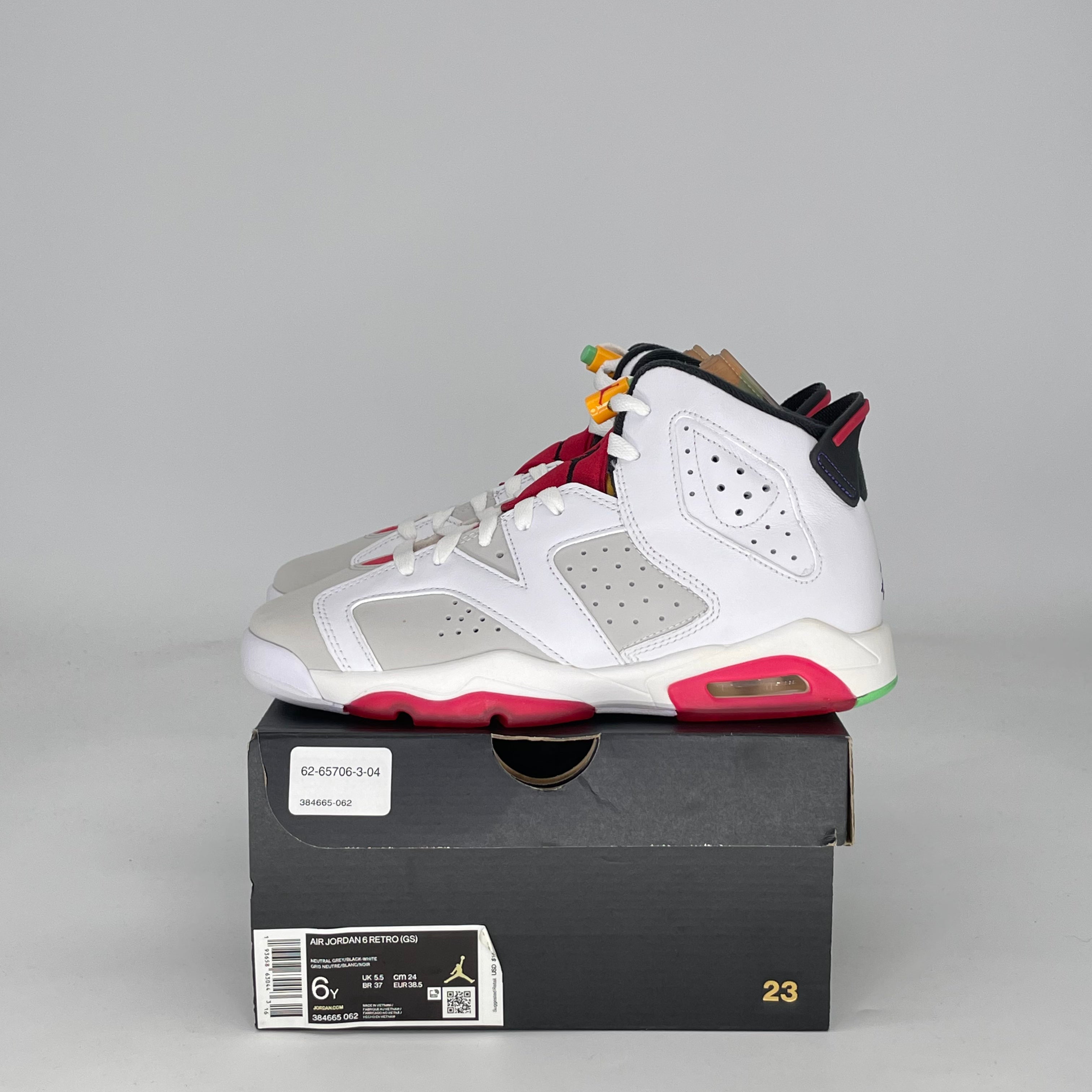 AIR JORDAN 6 HARE 384665-062 SIZE 6/7.5W