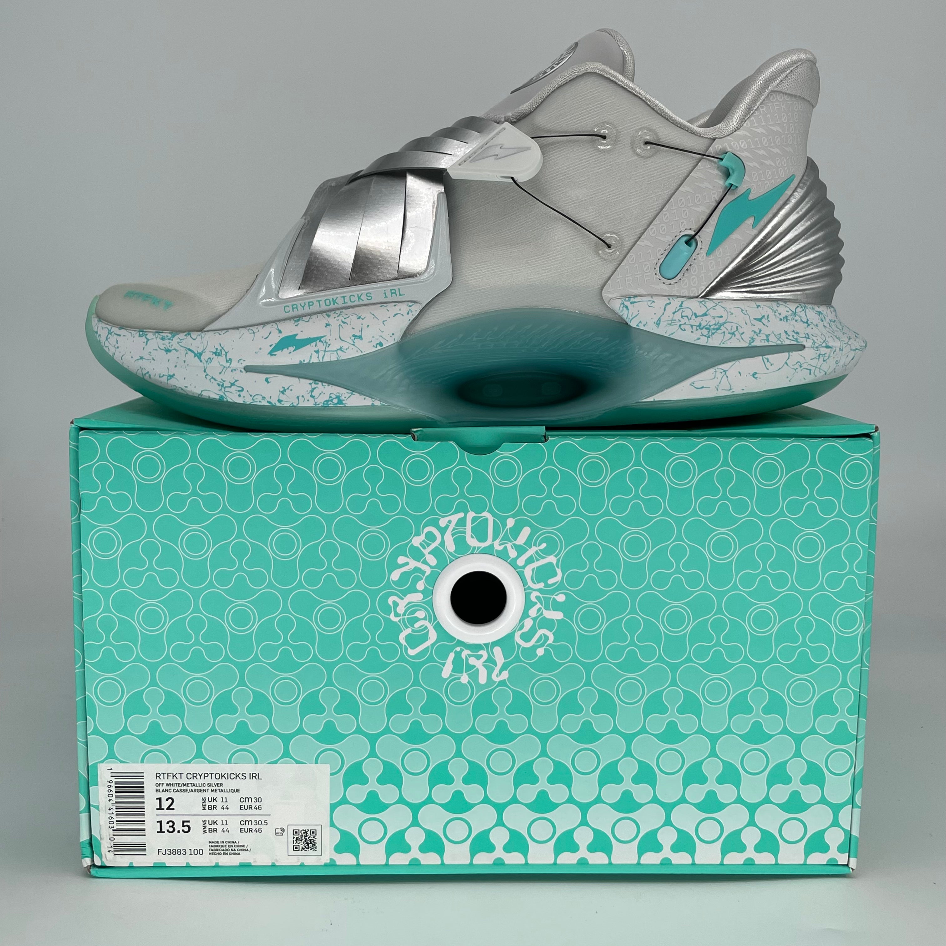 NIKE RTFKT CRYPTOKICKS IRL ICE FJ3883-100 SIZE 12/13.5W