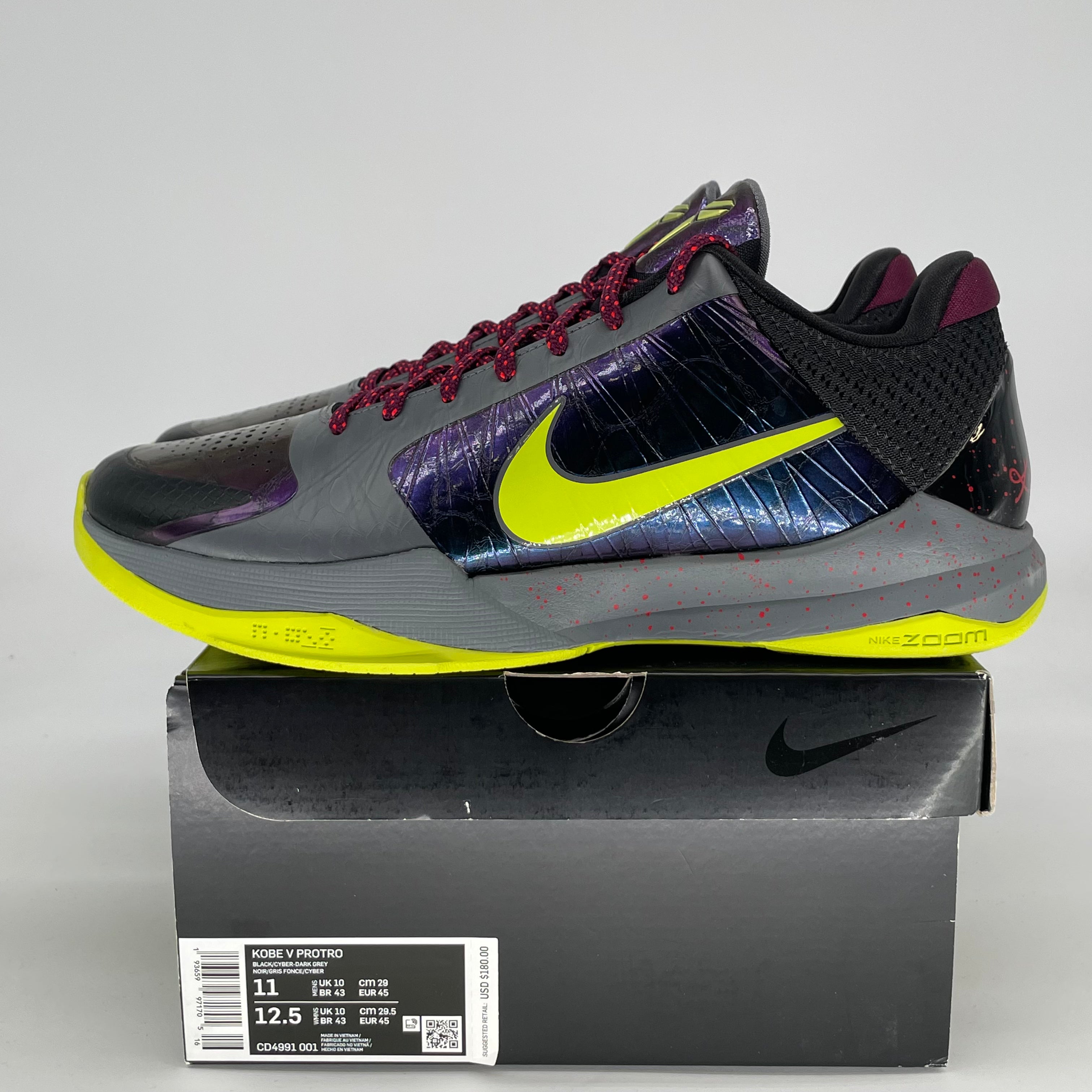 NIKE KOBE 5 PROTRO 2K GAMER EXCLUSIVE CD4991-001 SIZE 11/12.5W
