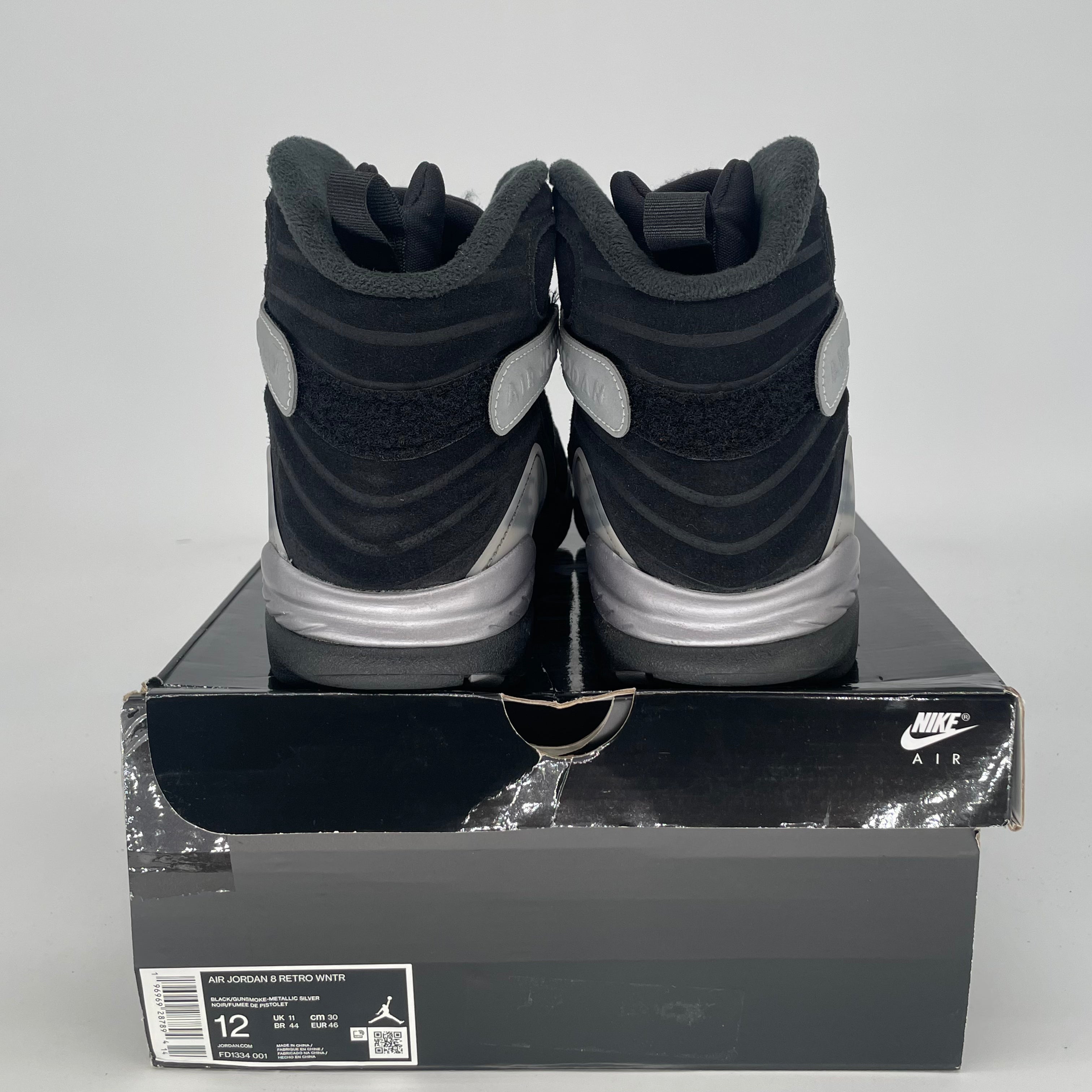 AIR JORDAN 8 WINTERIZED GUNSMOKE FD1334-001 SIZE 12/13.5W