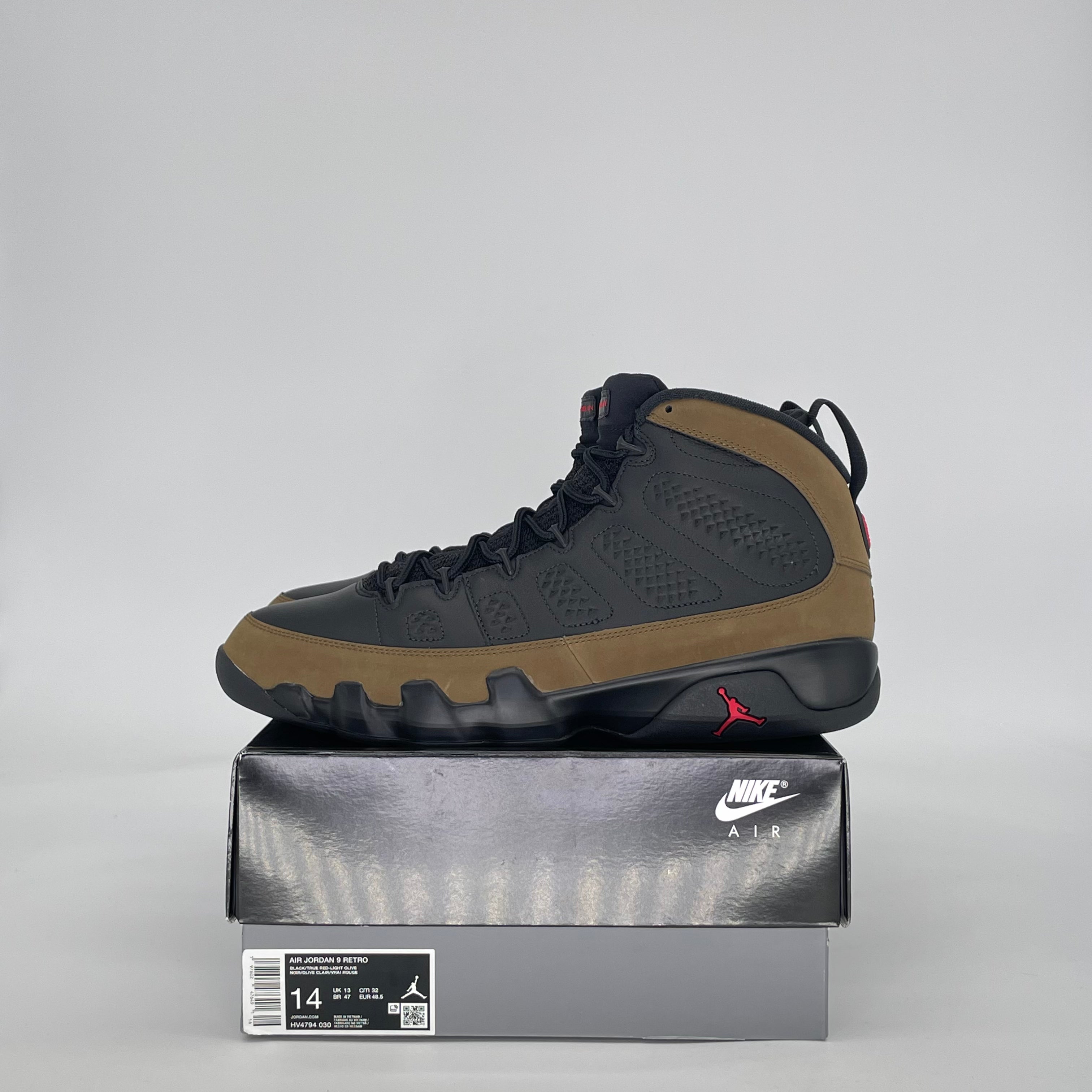 AIR JORDAN 9 OLIVE (2024) HV4794-030 SIZE 14/15.5W