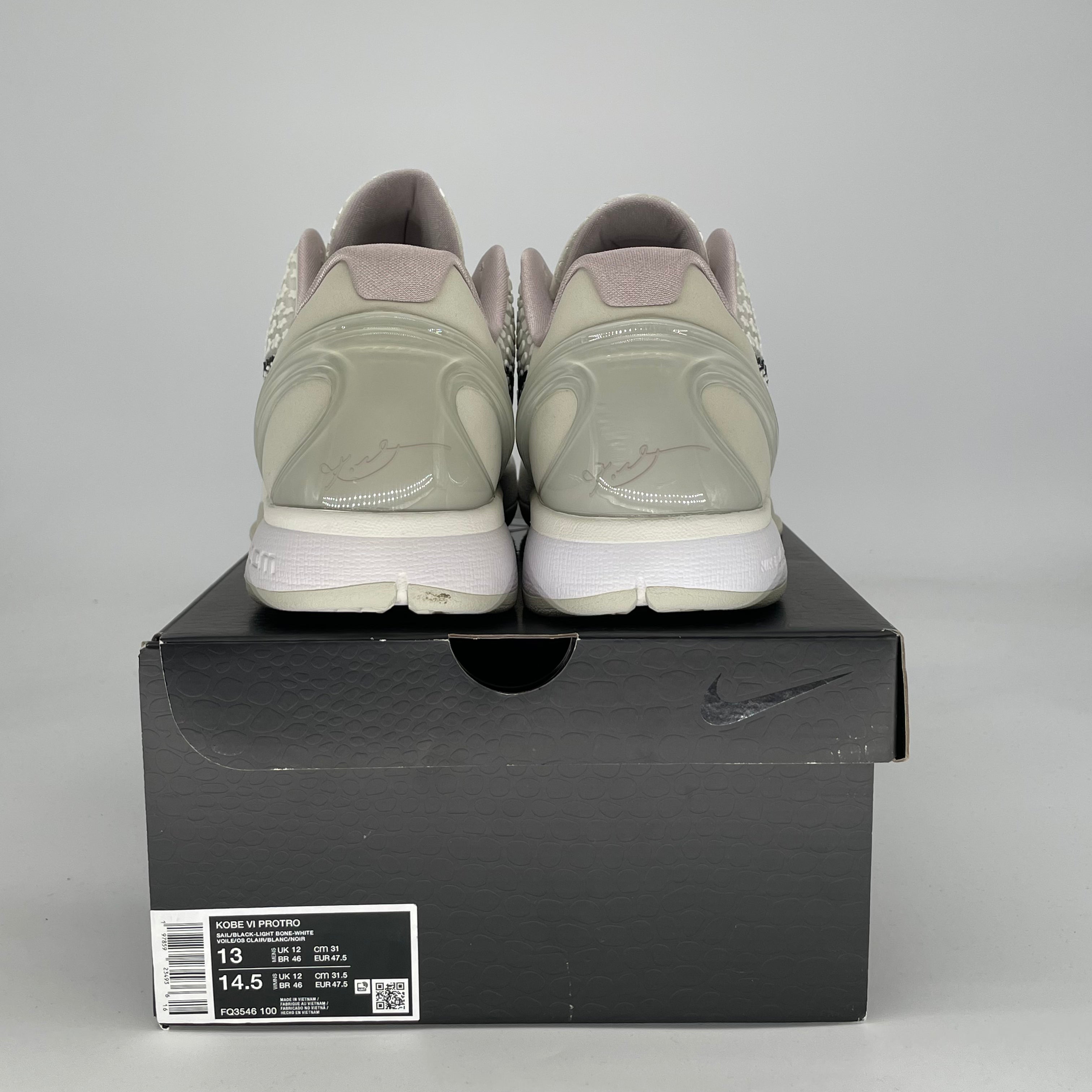 NIKE KOBE 6 PROTRO SAIL ALL STAR FQ3546-100 SIZE 13/14.5W