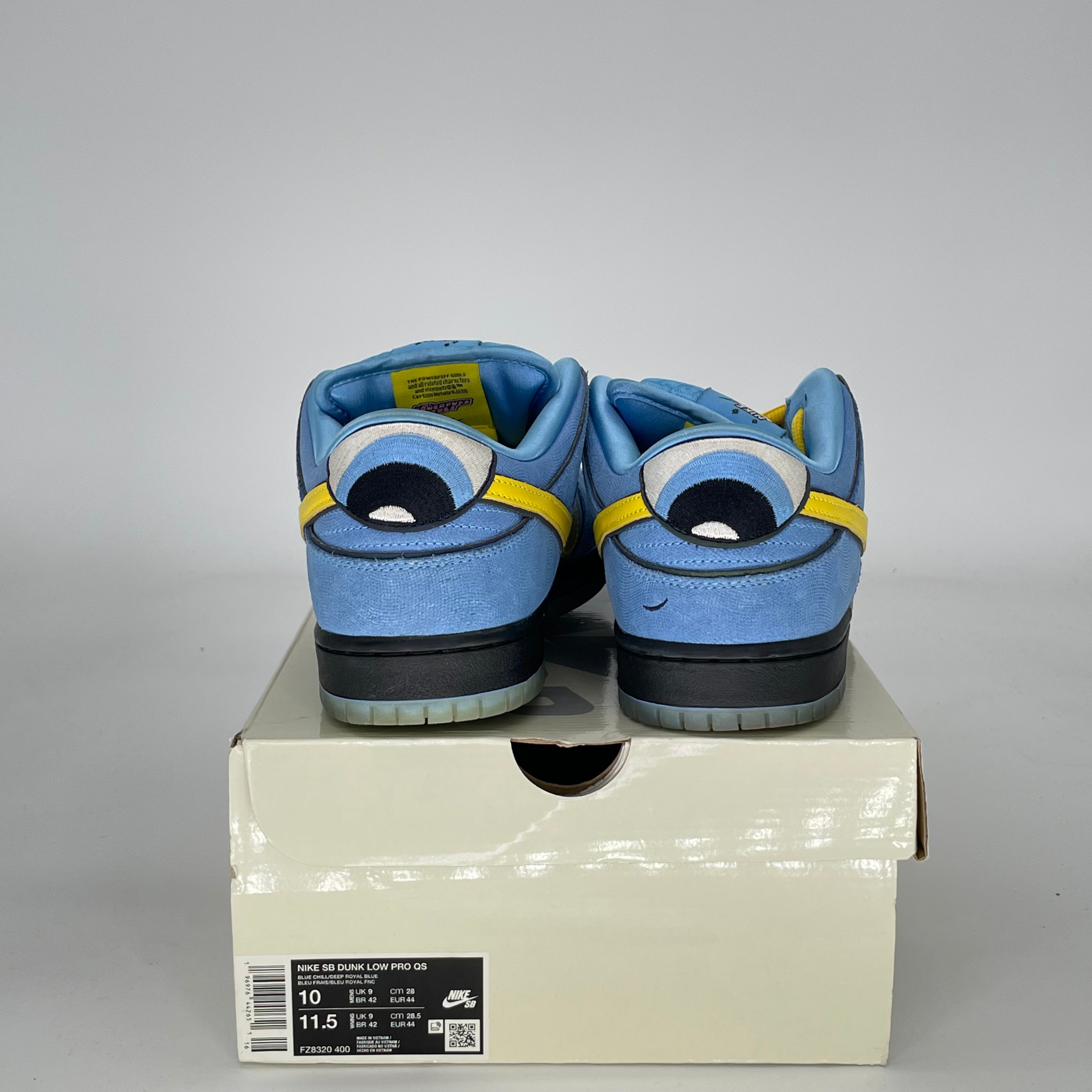 NIKE SB DUNK LOW THE POWERPUFF GIRLS BUBBLES FZ8320-400 SIZE 10/11.5W