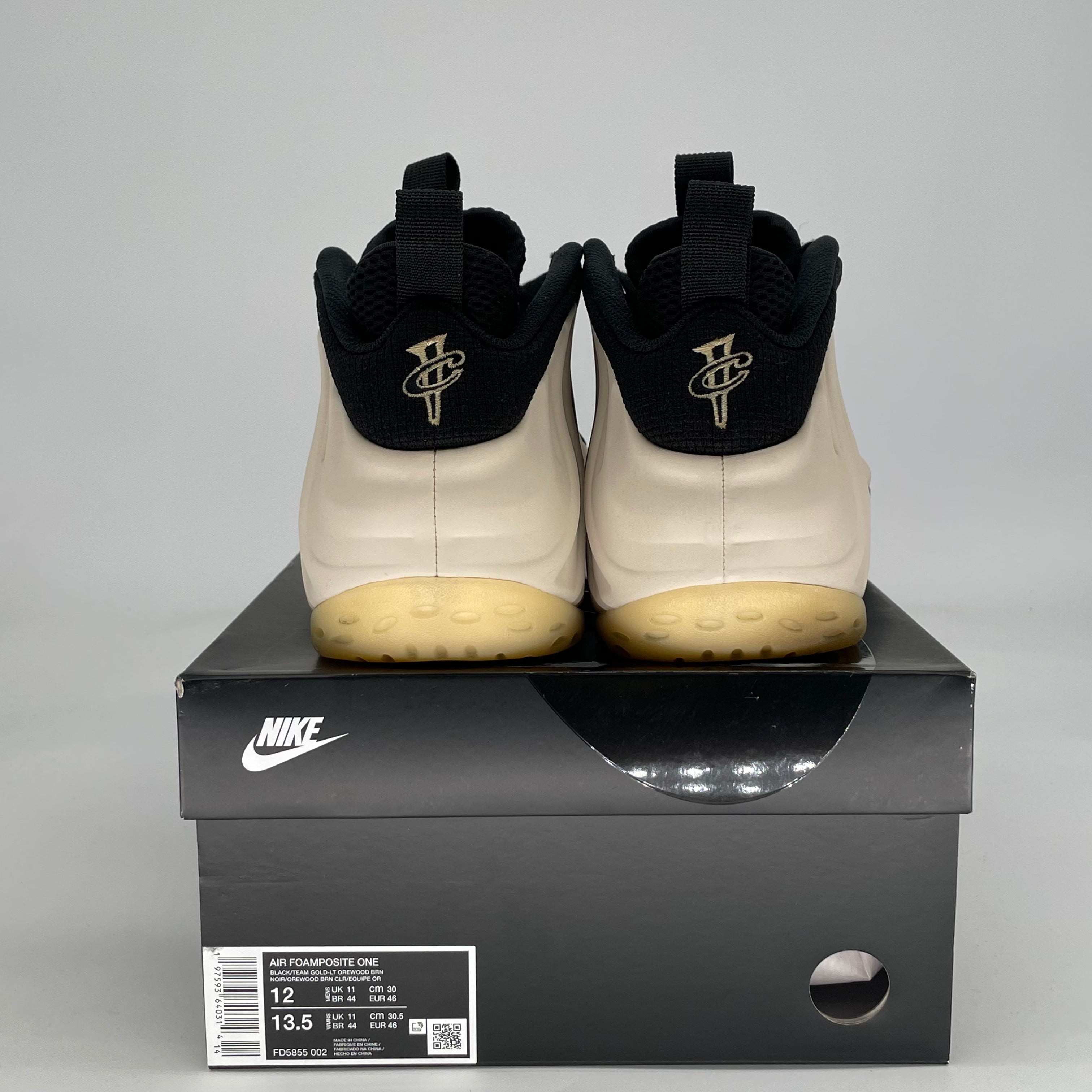 NIKE AIR FOAMPOSITE ONE LIGHT OREWOOD BROWN FD5855-002 SIZE 12/13.5W