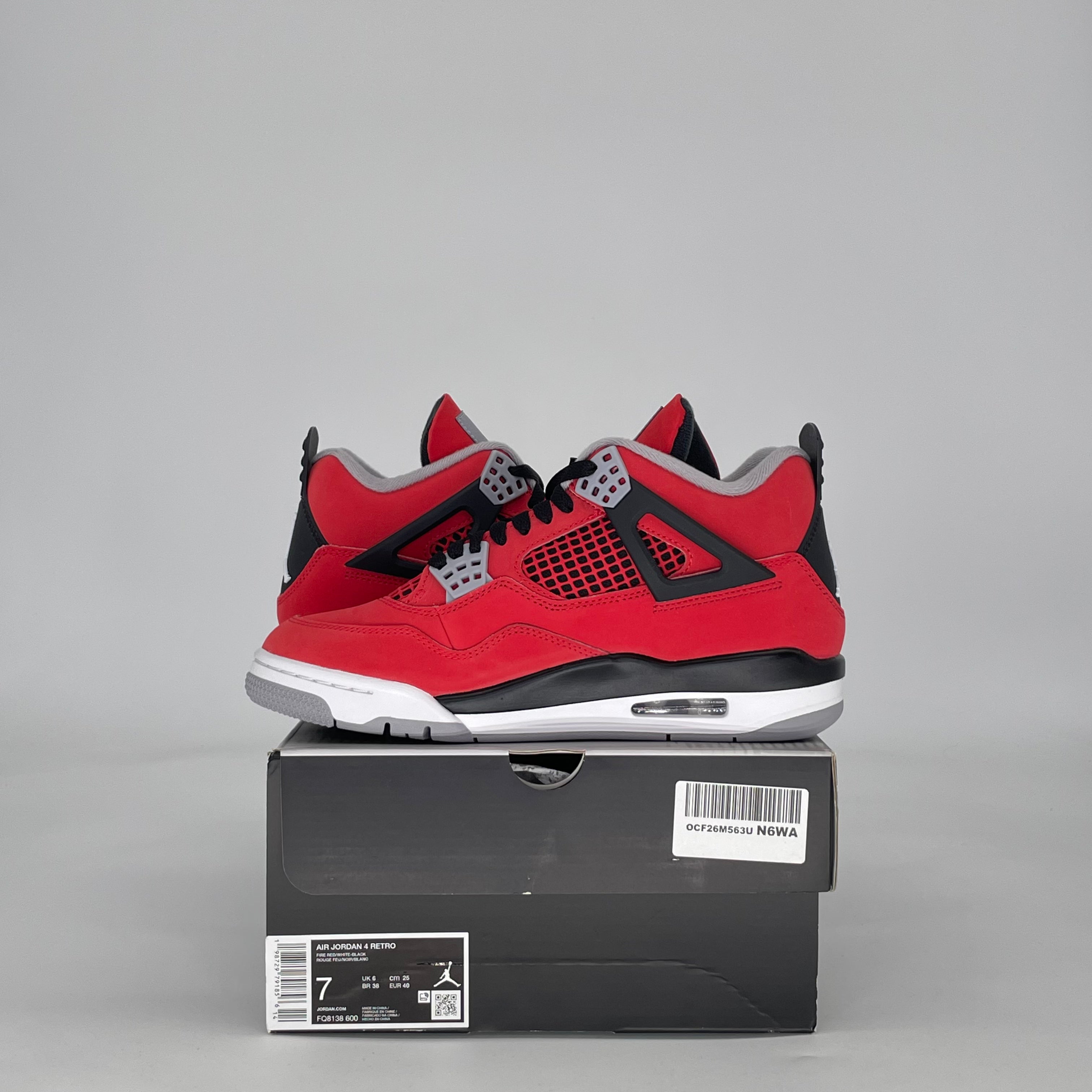 AIR JORDAN 4 TORO BRAVO FQ8138-600 SIZE 7/8.5W GS