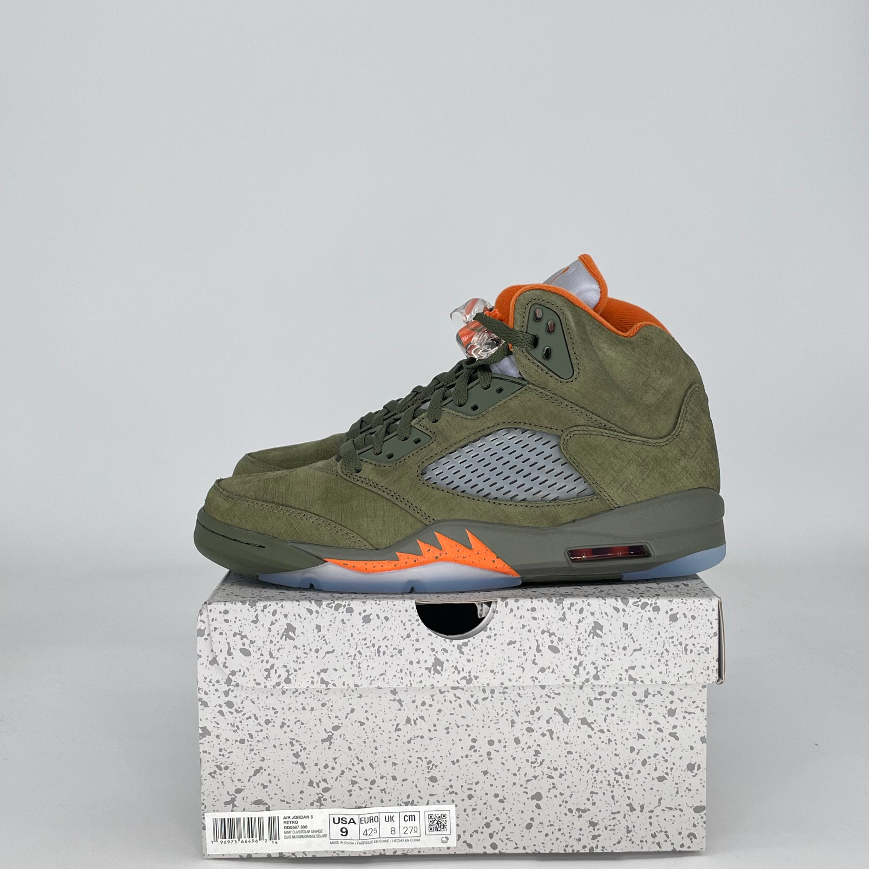 AIR JORDAN 5 OLIVE (2024) DD0587-308 SIZE 9/10.5W