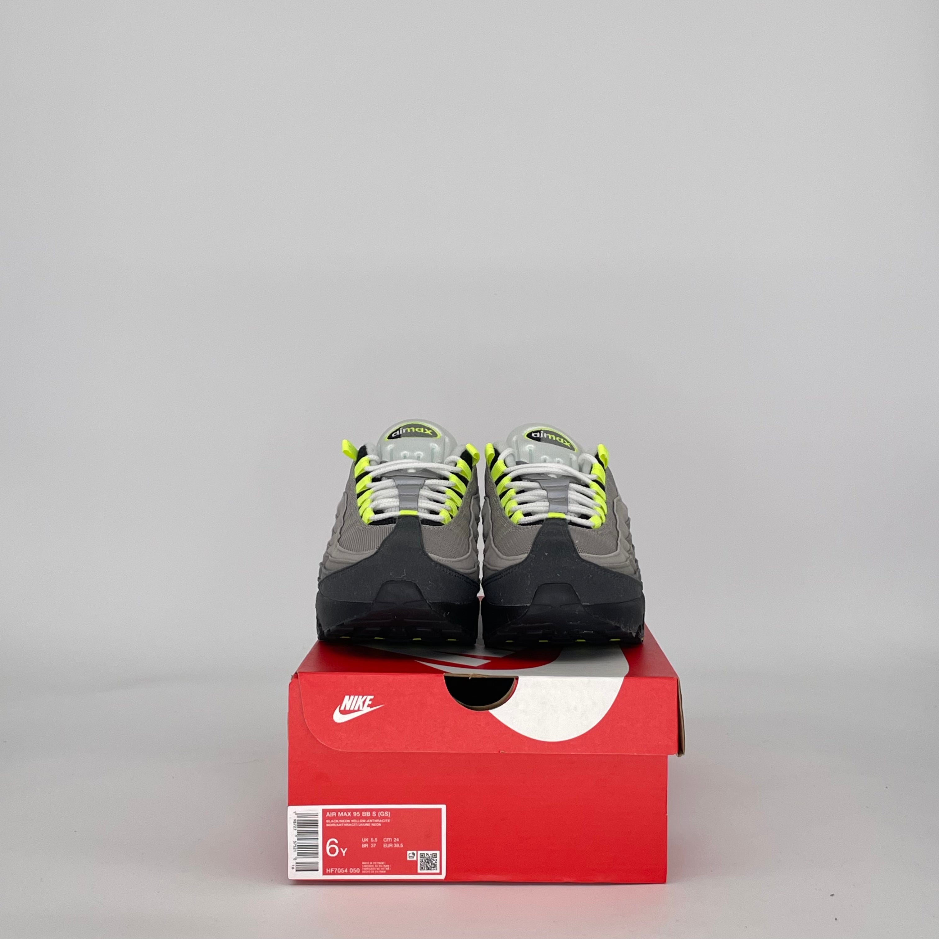 NIKE AIR MAX 95 BIG BUBBLE NEON HF7054-050 SIZE 6/7.5W GS