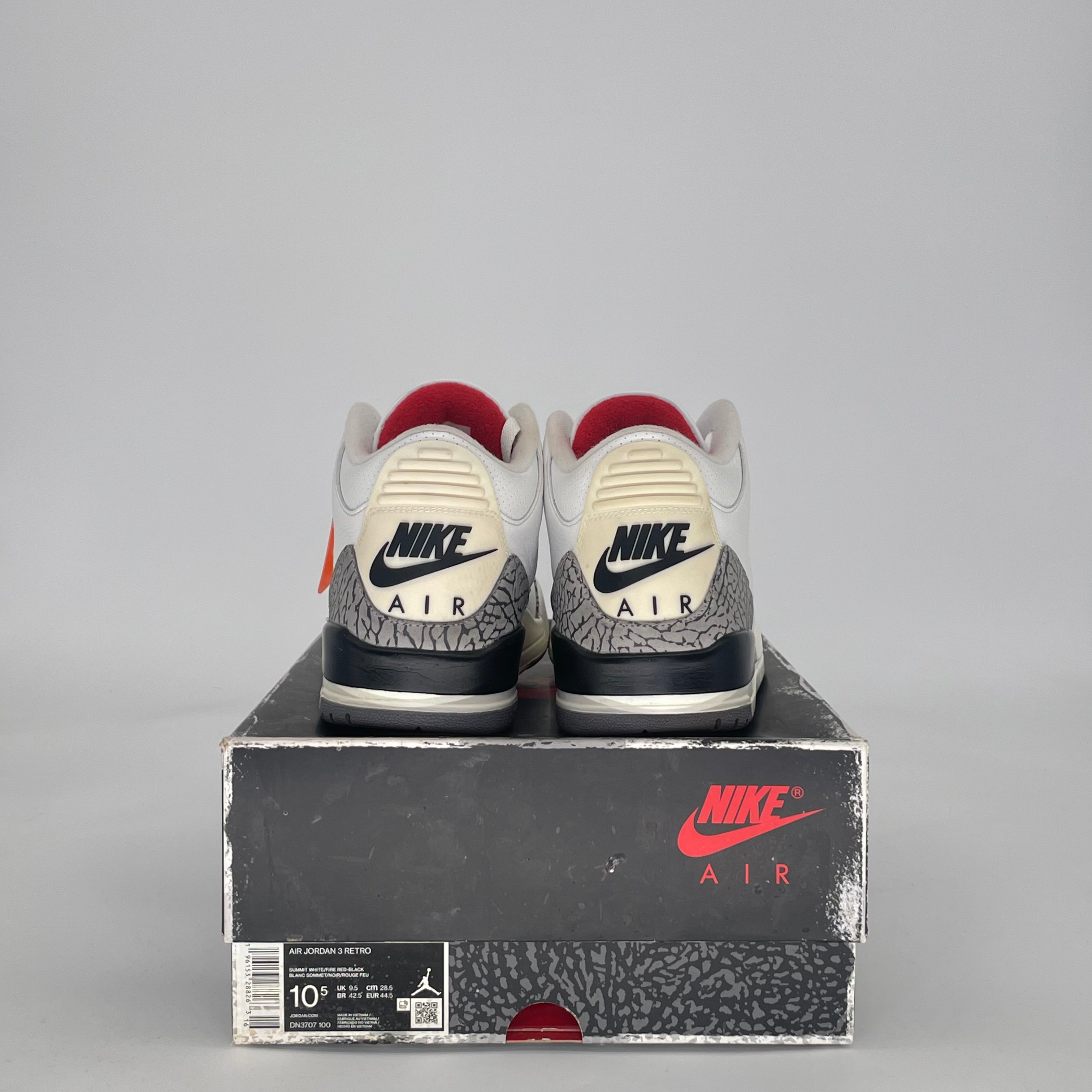AIR JORDAN 3 WHITE CEMENT REIMAGINED DN3707-100 SIZE 10.5/12W