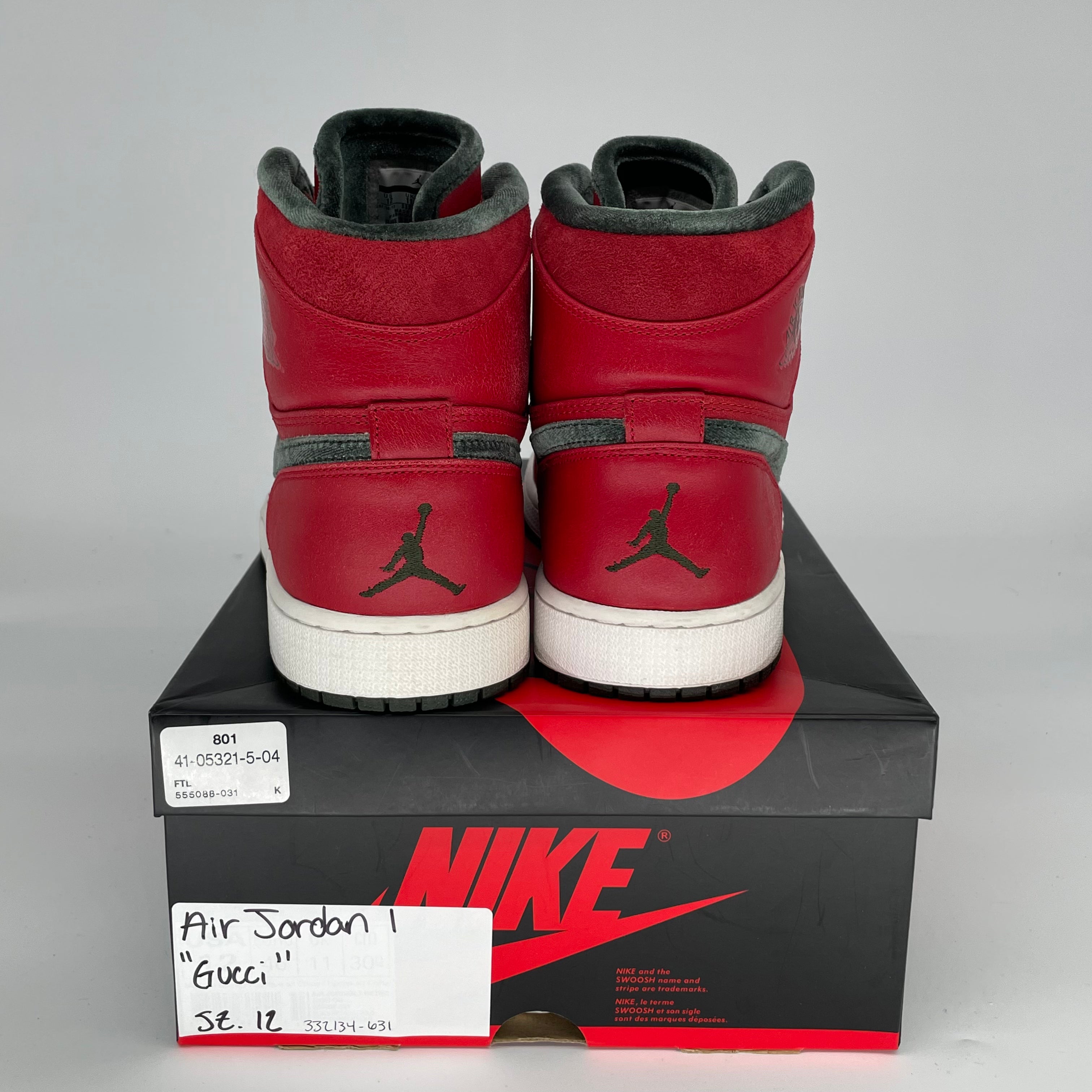 AIR JORDAN 1 GUCCI 332134-631 SIZE 12/13.5W
