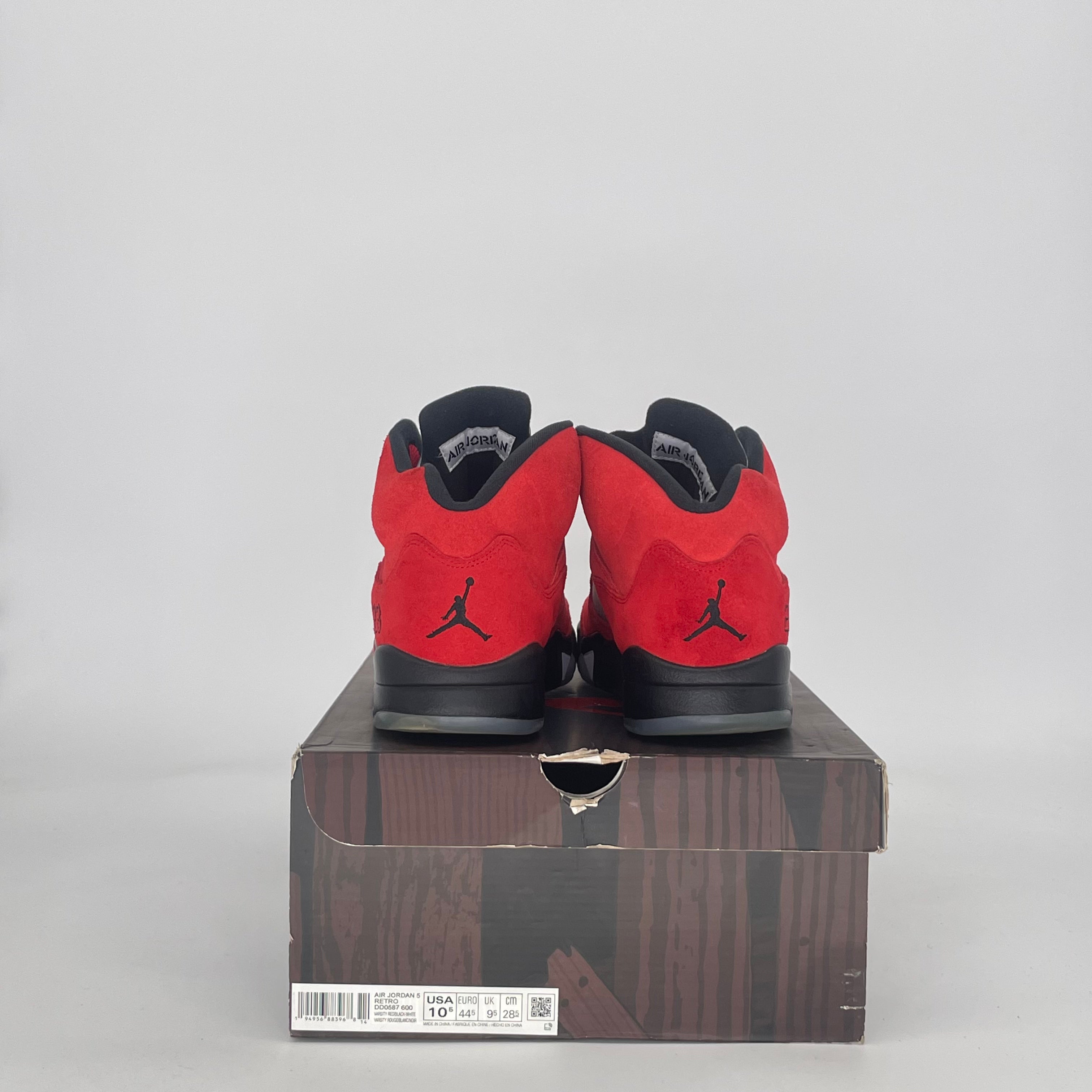 AIR JORDAN 5 RAGING BULL RED (2021) DD0587-600 SIZE 10.5/12W
