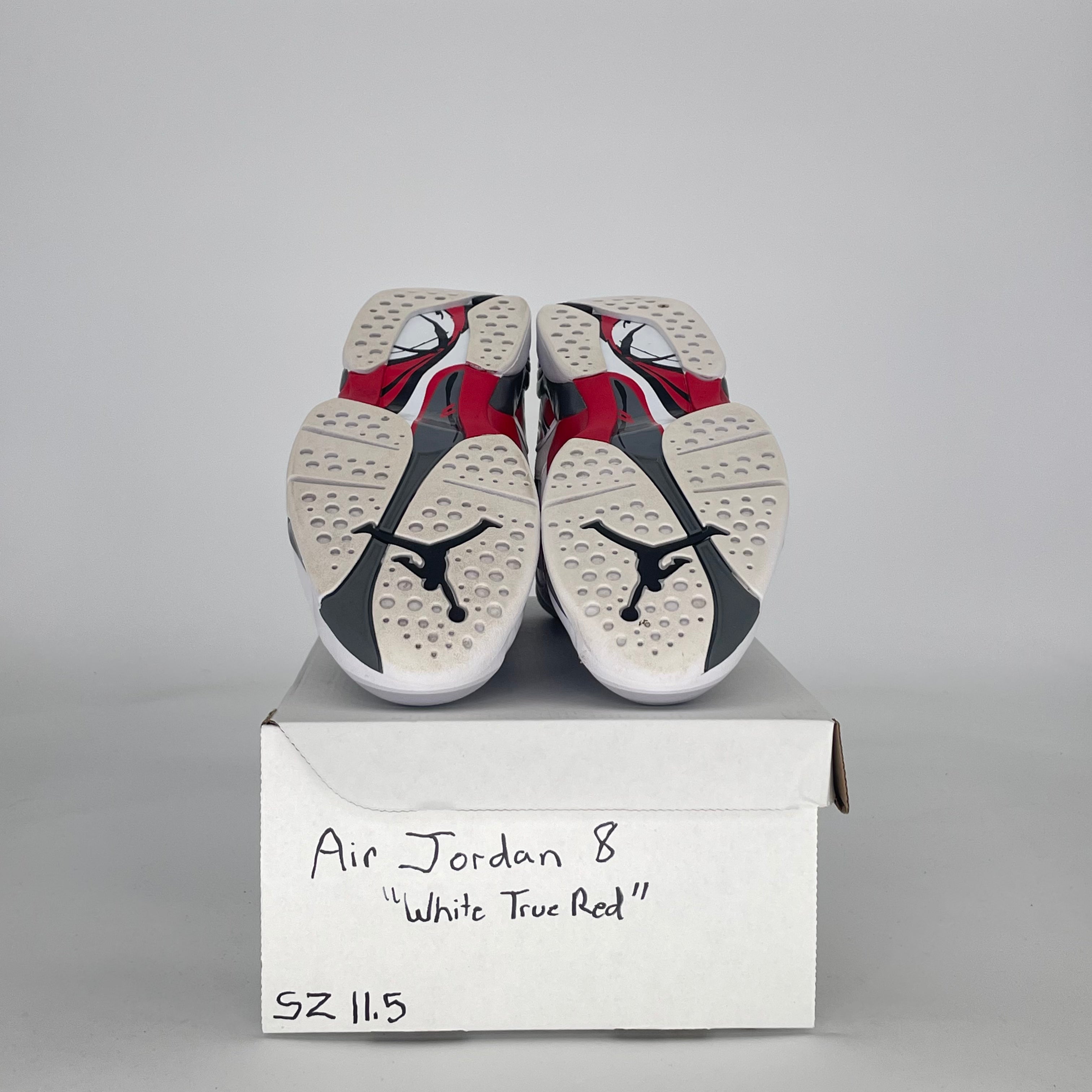 AIR JORDAN 8 WHITE TRUE RED 305381-100 SIZE 11.5/13W