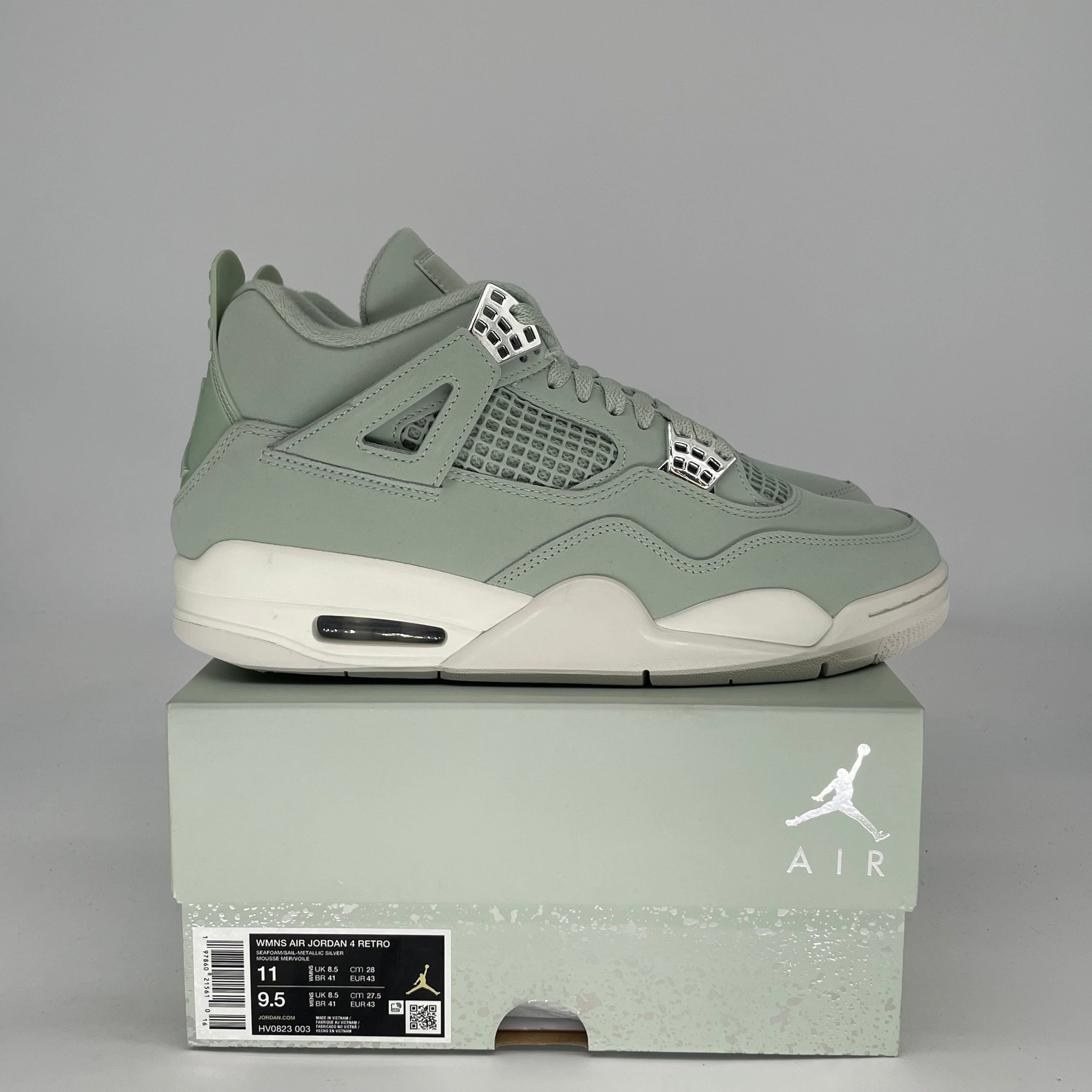AIR JORDAN 4 SEAFOAM SAIL W HV0823-003 SIZE 9.5/11W