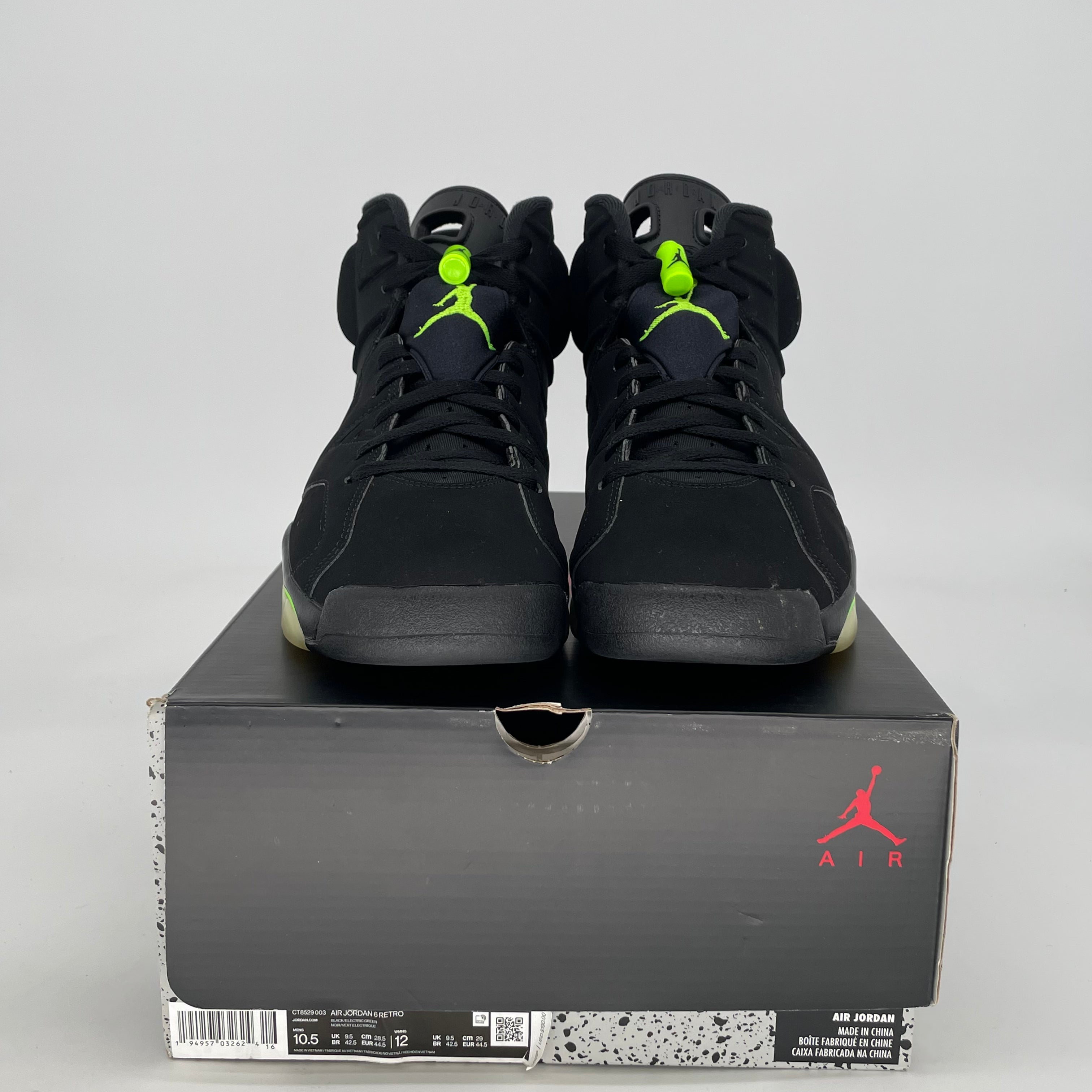 AIR JORDAN 6 ELECTRIC GREEN CT8529-003 SIZE 10.5/12W