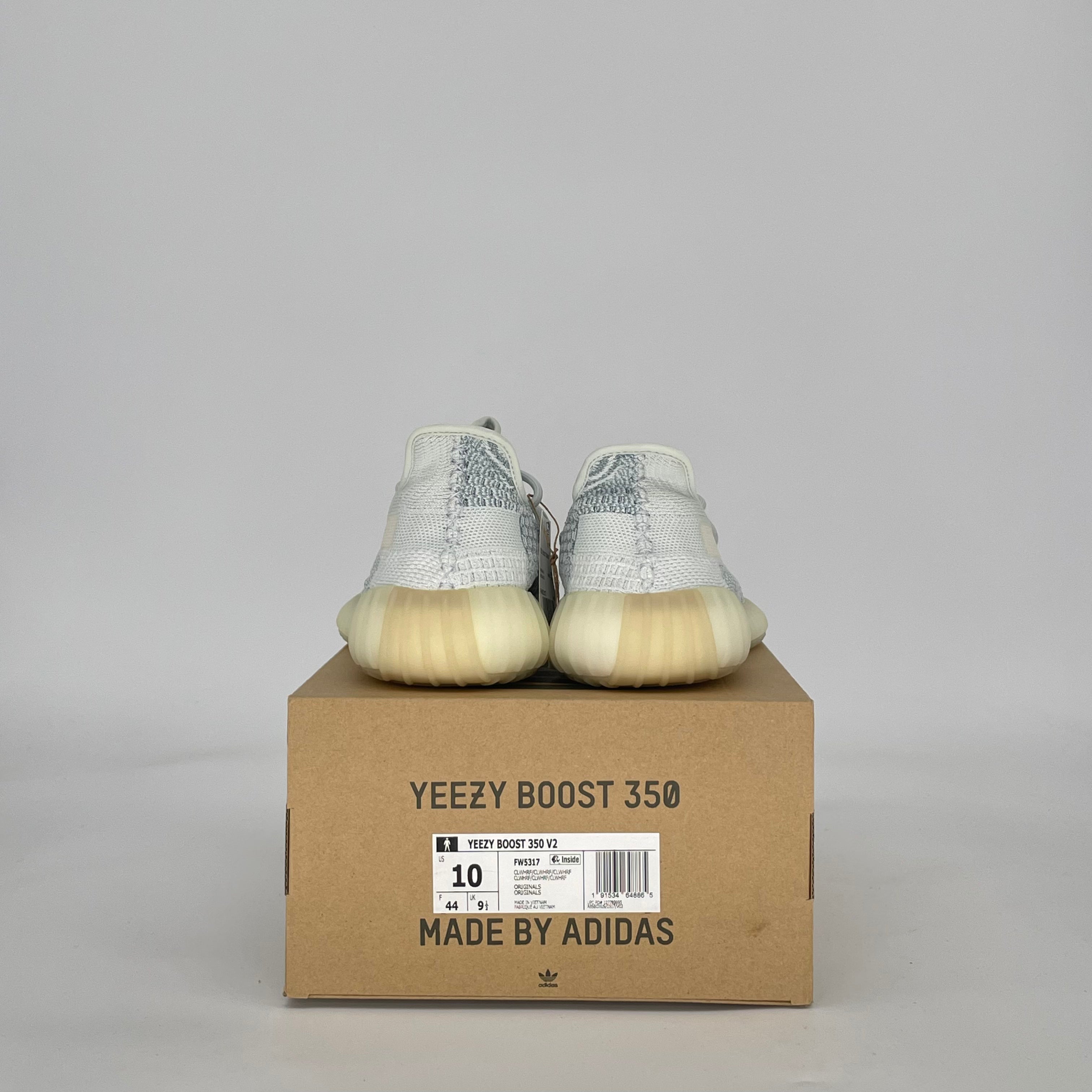 ADIDAS YEEZY BOOST 350 V2 CLOUD WHITE (REFLECTIVE) FW5317 SIZE 10/11.5W