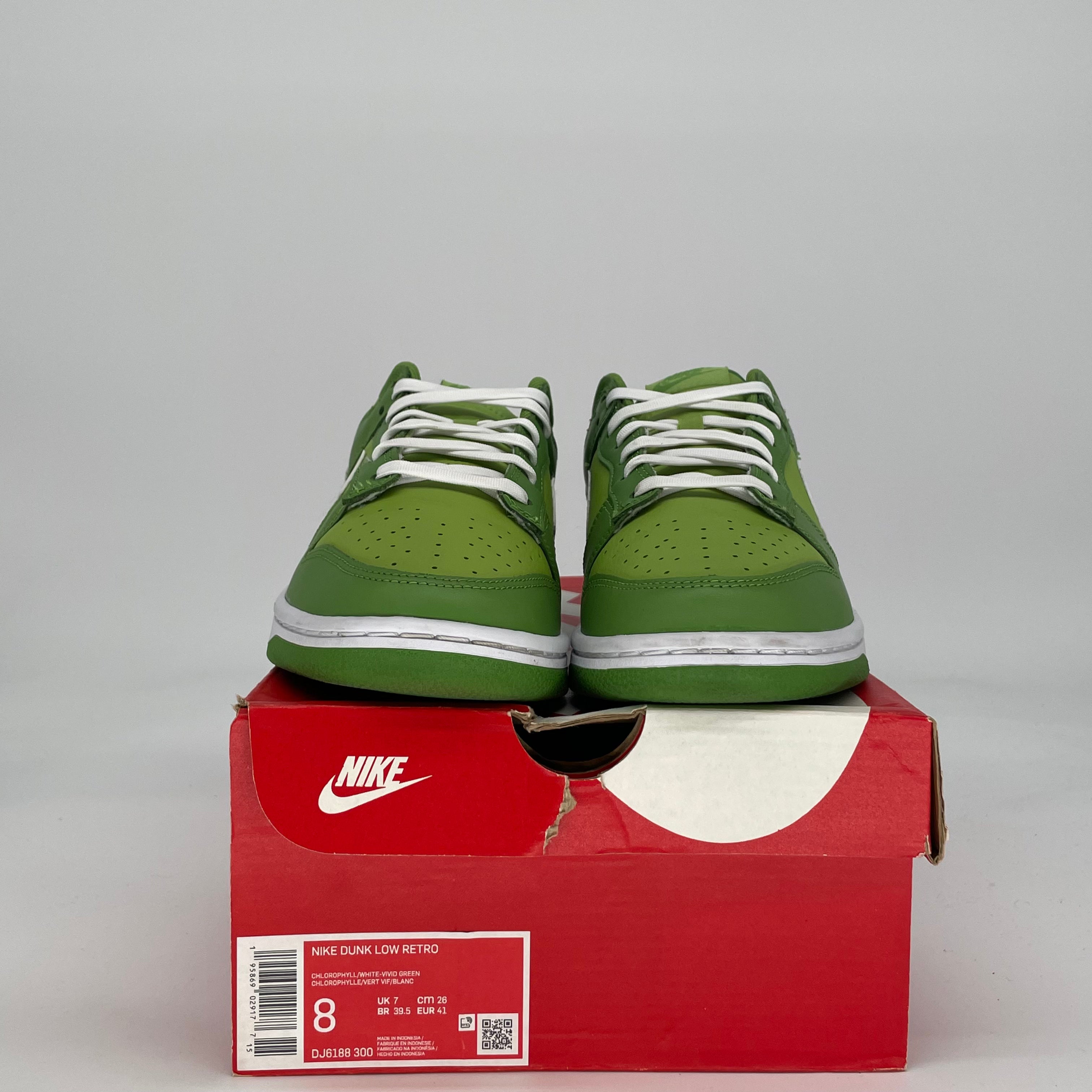 NIKE DUNK LOW CHLOROPHYLL DJ6188-300 SIZE 8/9.5W