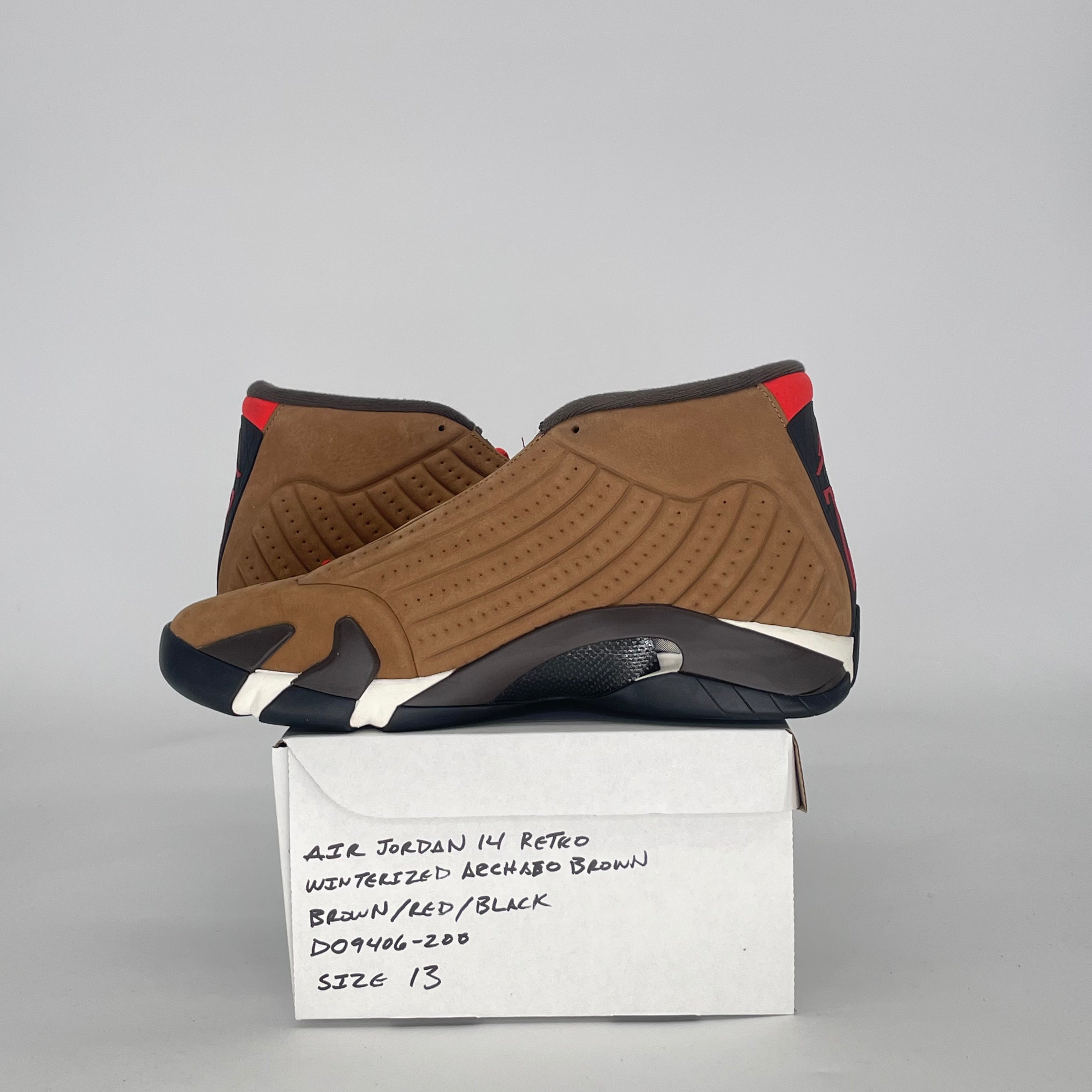 AIR JORDAN 14 WINTERIZED ARCHAEO BROWN DO9406-200 SIZE 13/14.5W