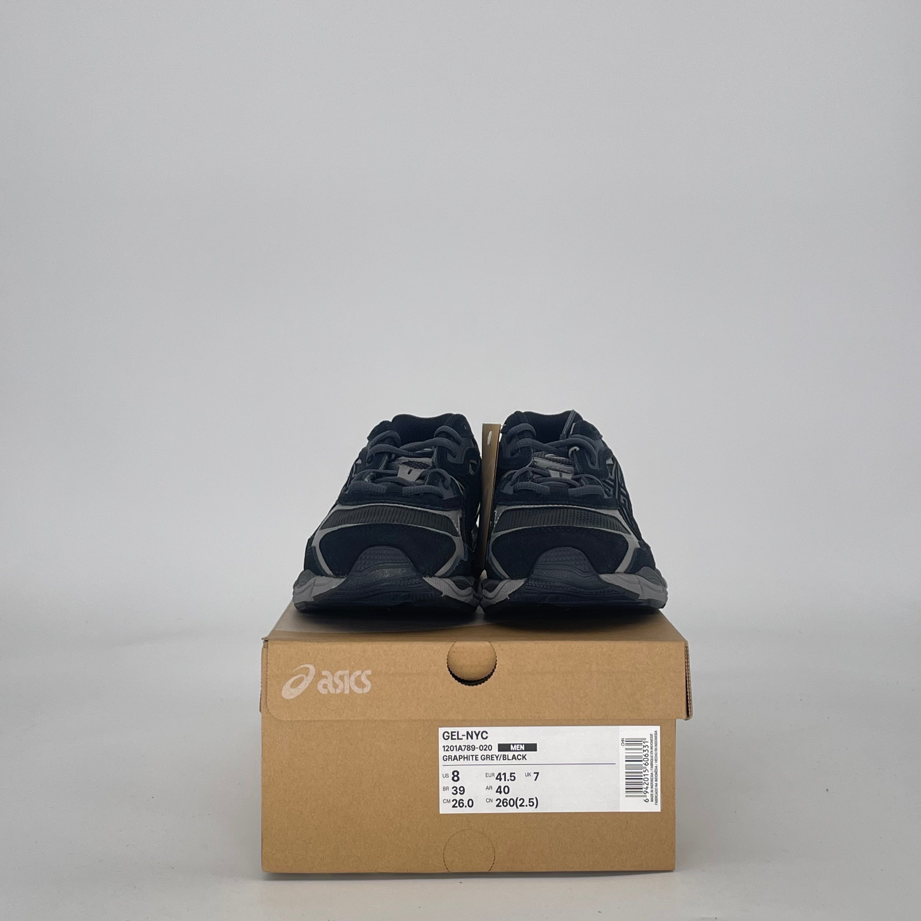 ASICS GEL-NYC GRAPHITE GREY BLACK 1201A789-020 SIZE 8/9.5W