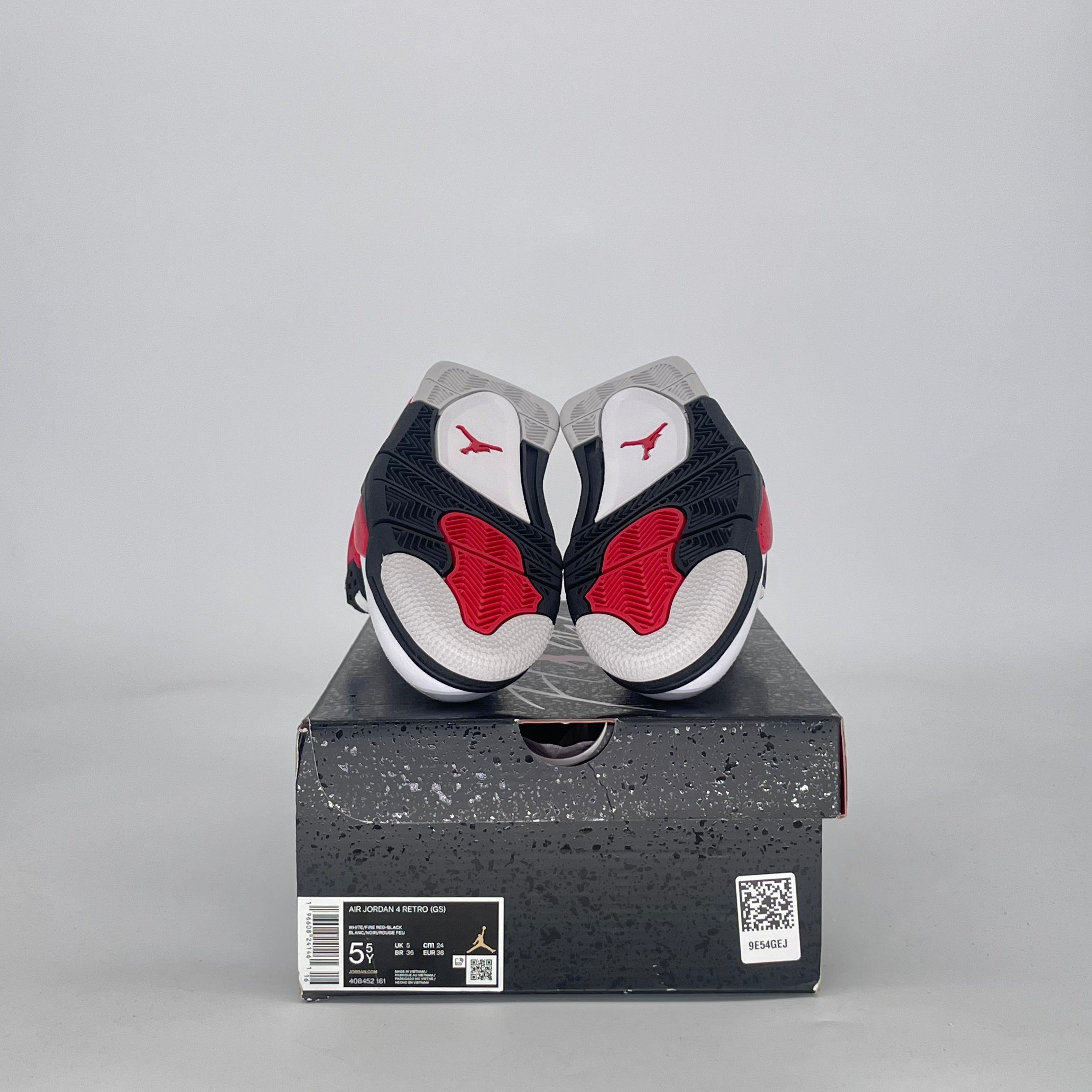 AIR JORDAN 4 RED CEMENT 408452-161 SIZE 5.5/7W GS