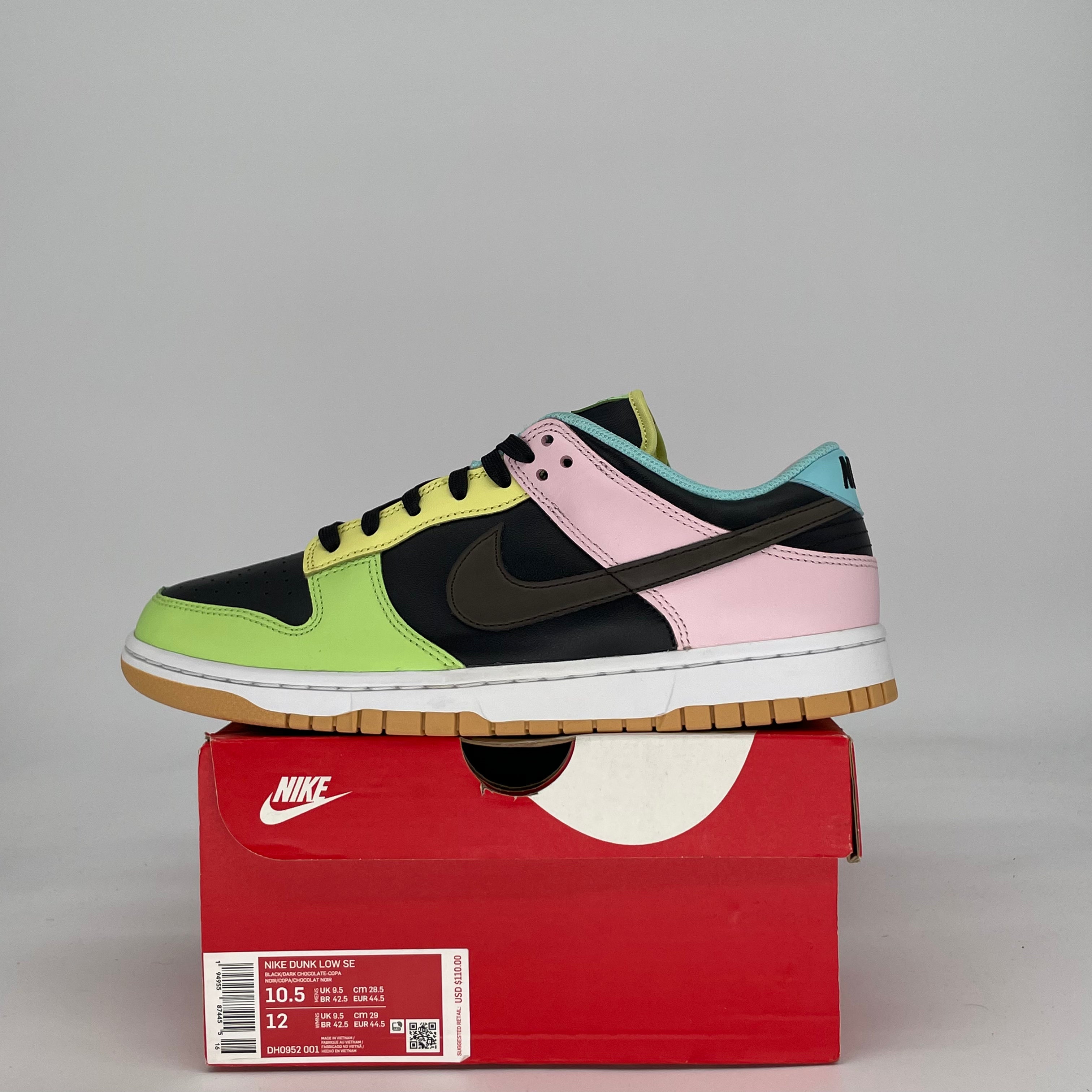NIKE DUNK LOW FREE 99 BLACK DH0952-001 SIZE 10.5/12W