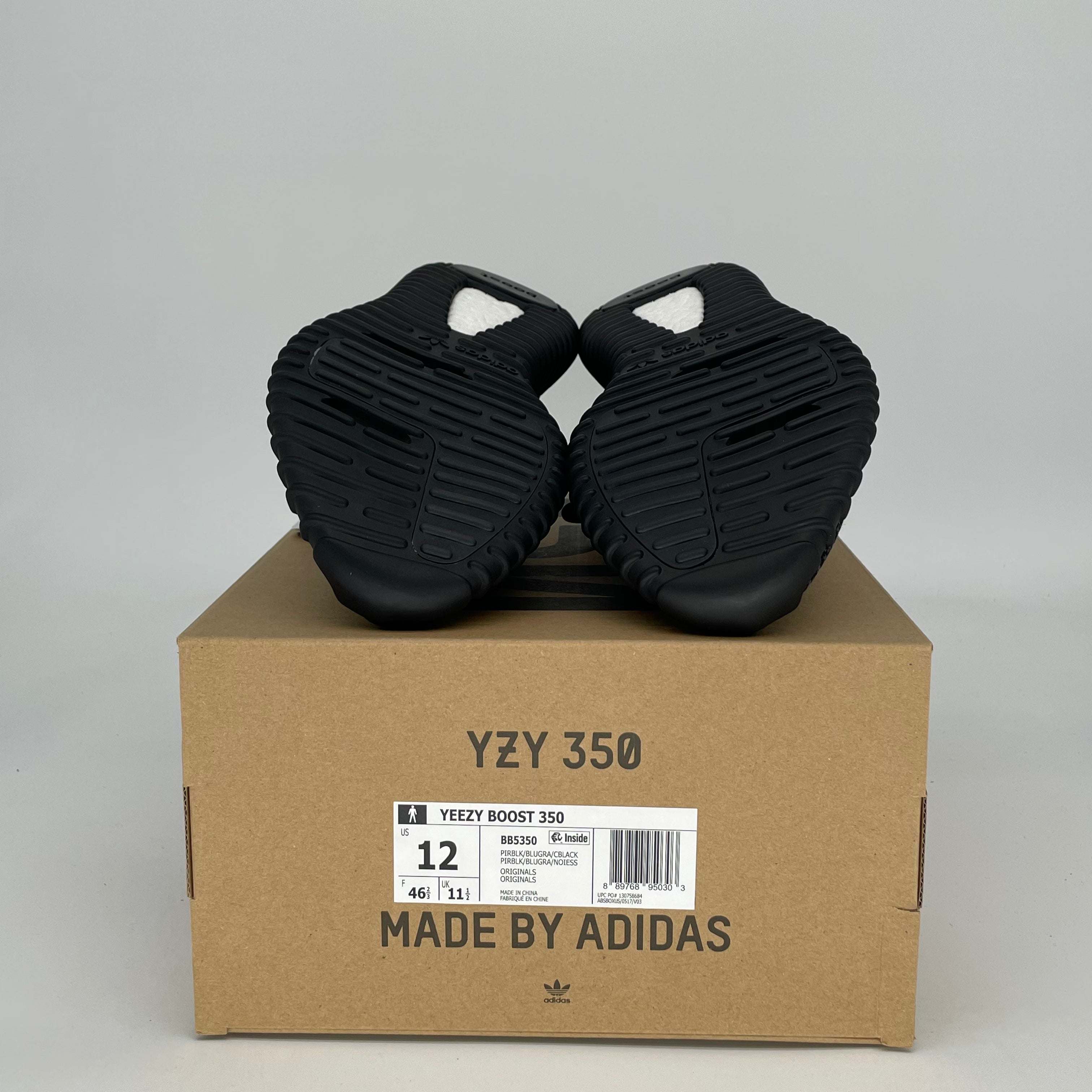 ADIDAS YEEZY 350 PIRATE BLACK BB5350 SIZE 12/13.5W