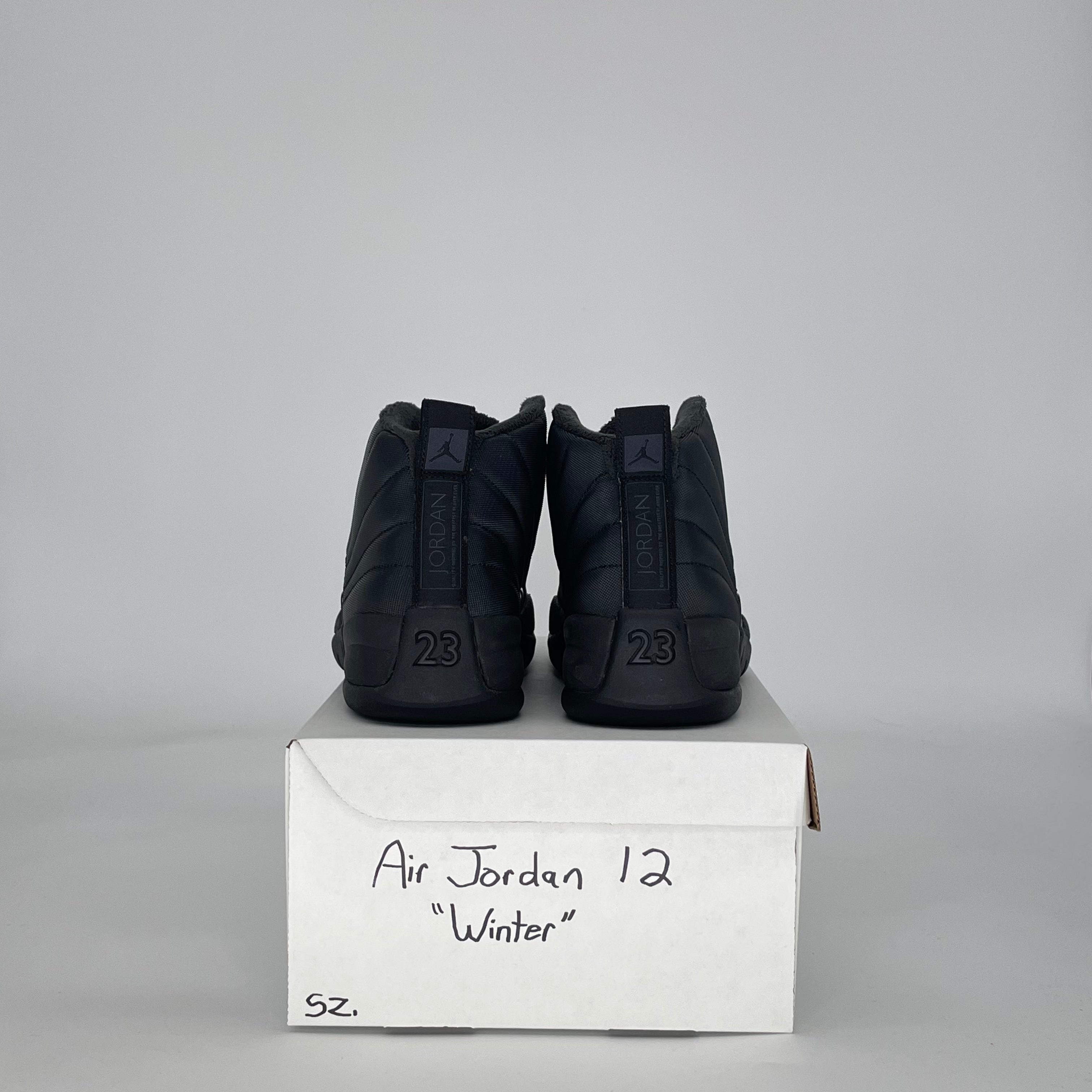 AIR JORDAN 12 WINTER BLACK BQ6851-001 SIZE 9.5/11W