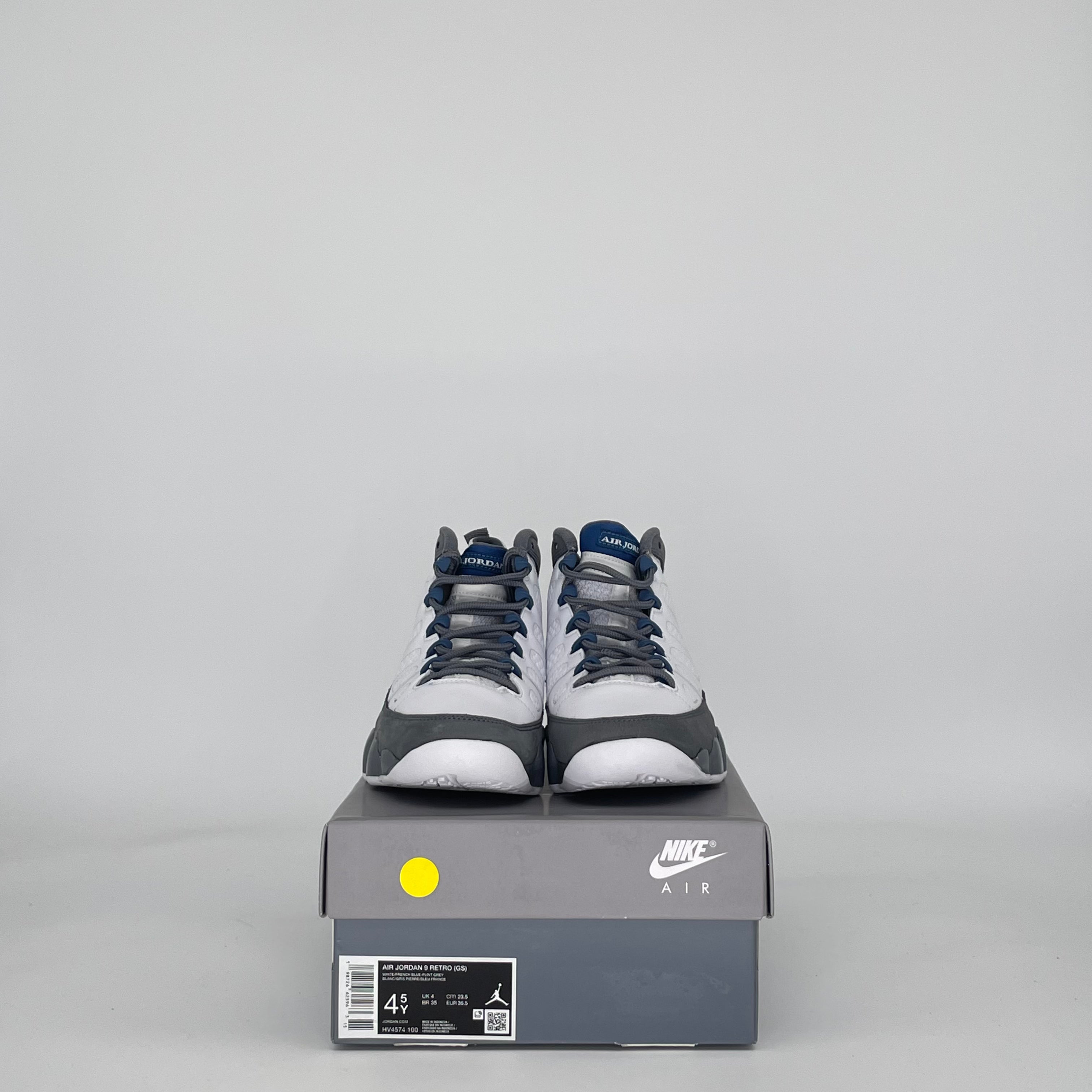 AIR JORDAN 9 FLINT GREY FRENCH BLUE HV4574-100 SIZE 4.5/6W GS