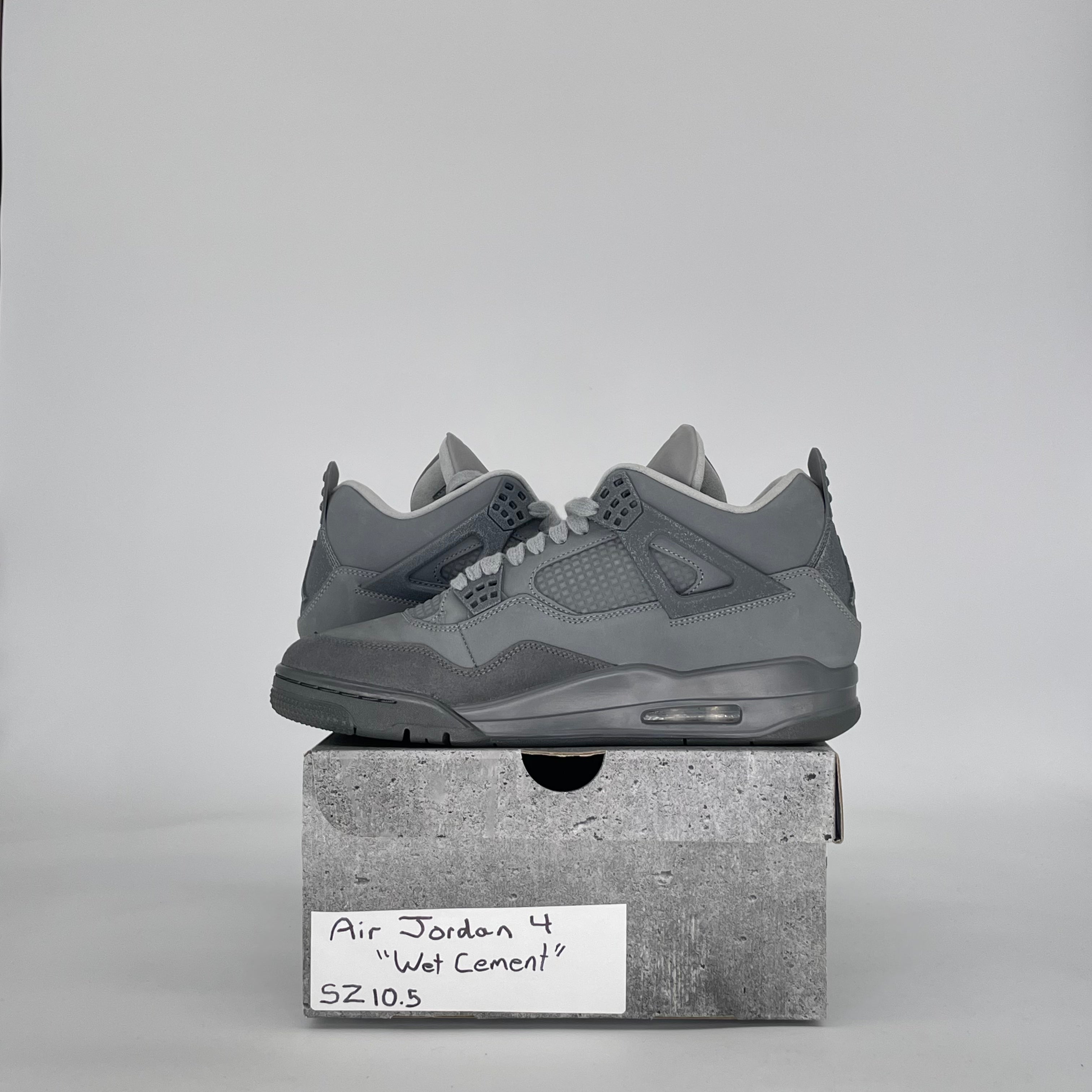 AIR JORDAN 4 PARIS OLYMPICS WET CEMENT FQ7928-001 SIZE 10.5/12W