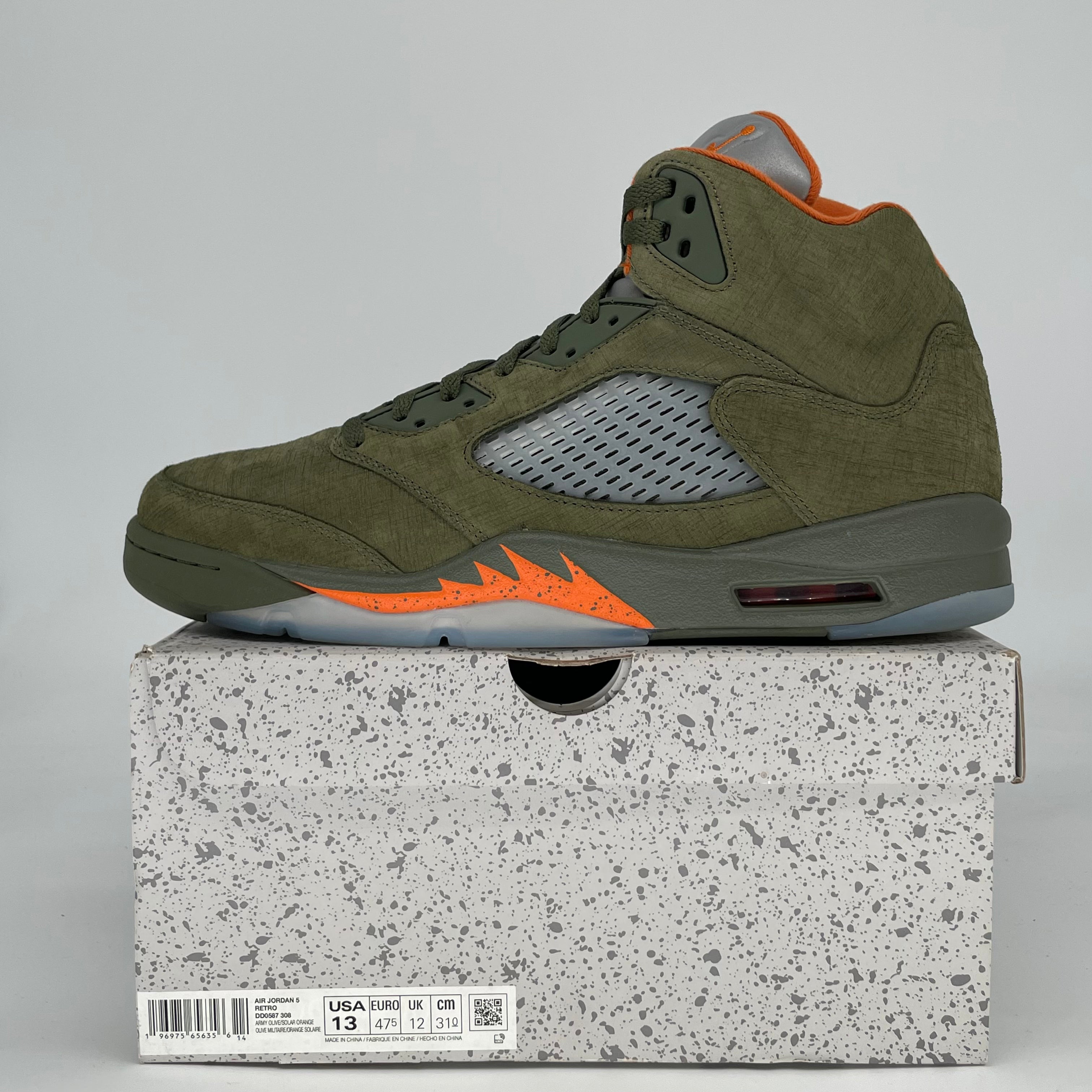 AIR JORDAN 5 OLIVE DD0587-308 SIZE 13/14.5W