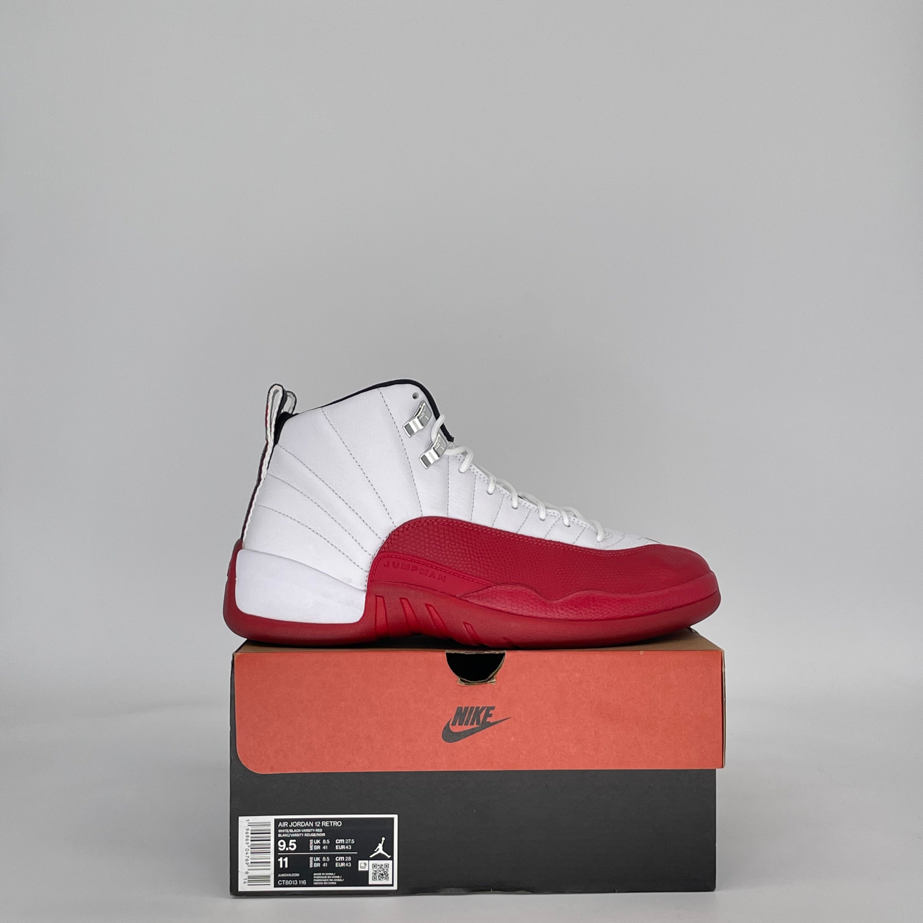 AIR JORDAN 12 CHERRY (2023) CT8013-116 SIZE 9.5/11W