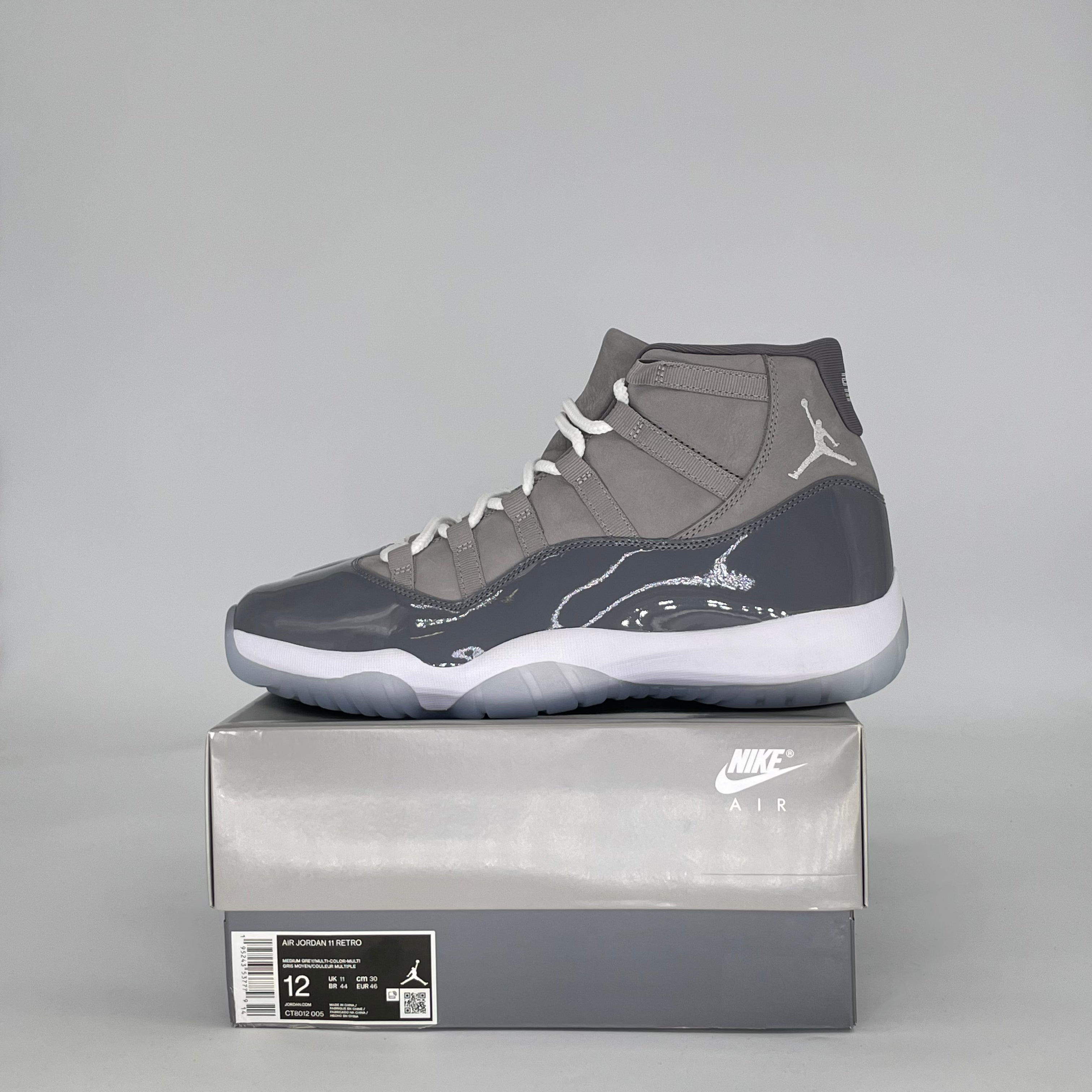 AIR JORDAN 11 COOL GREY (2021) CT8012-005 SIZE 12/13.5W