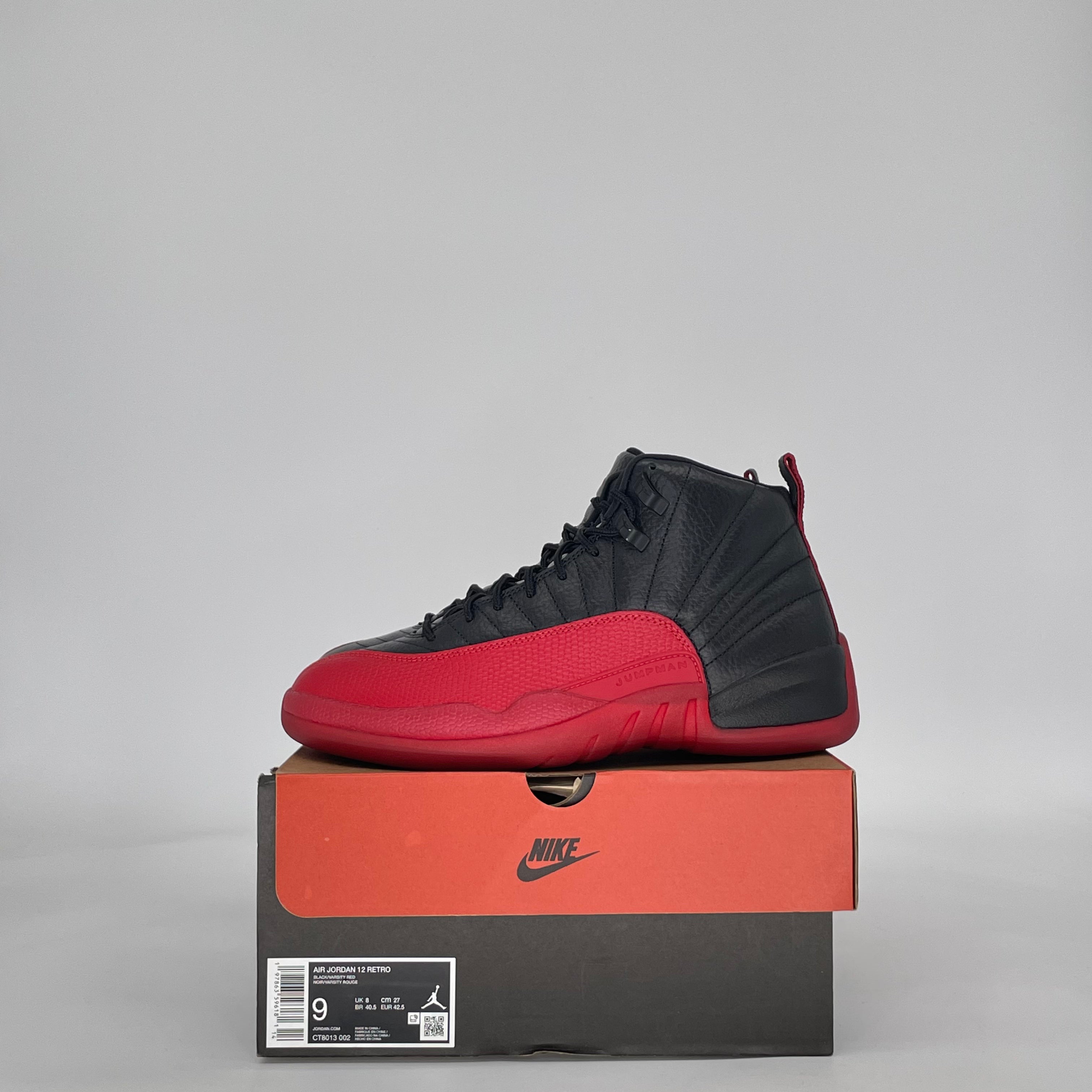 AIR JORDAN 12 FLU GAME CT8013-002 SIZE 9/10.5W