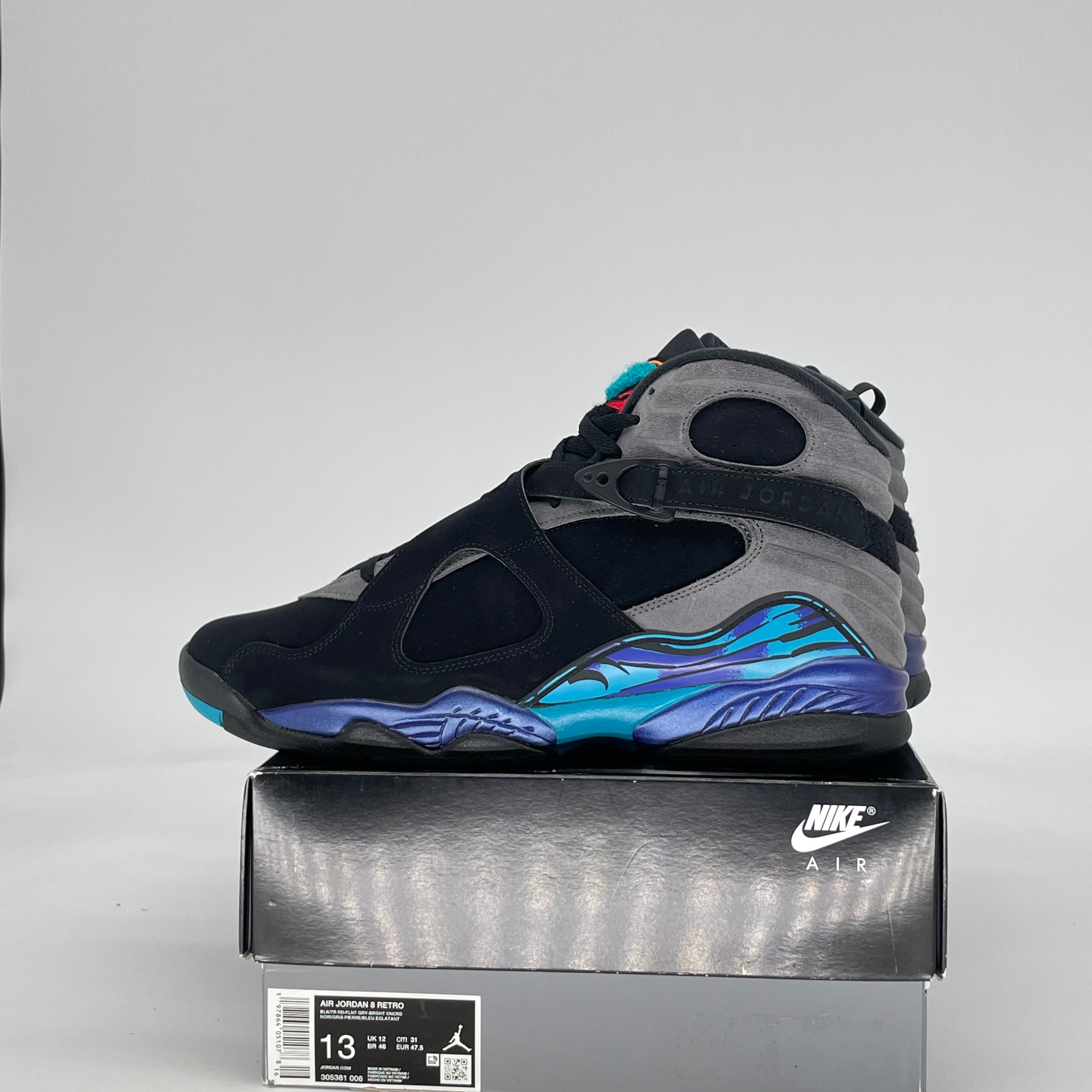 AIR JORDAN 8 AQUA (2025) 305381-006 SIZE 13/14.5W