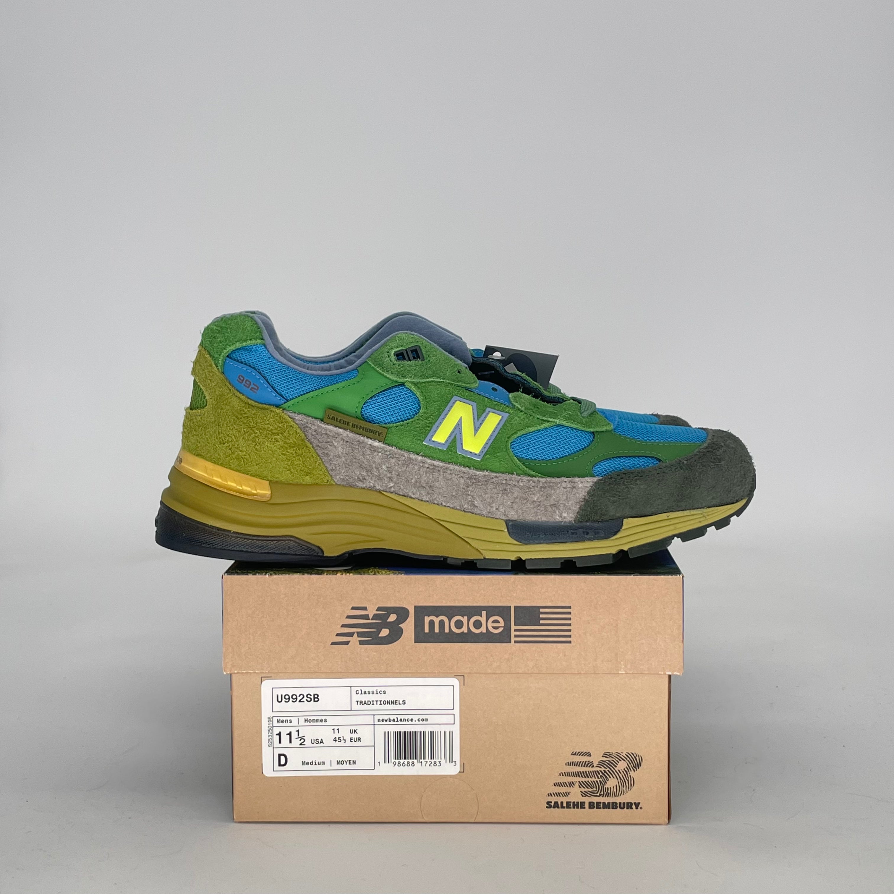 NEW BALANCE 992 MIUSA SALEHE BEMBURY CALM BE THE CRATER U992SB SIZE 11.5/13W