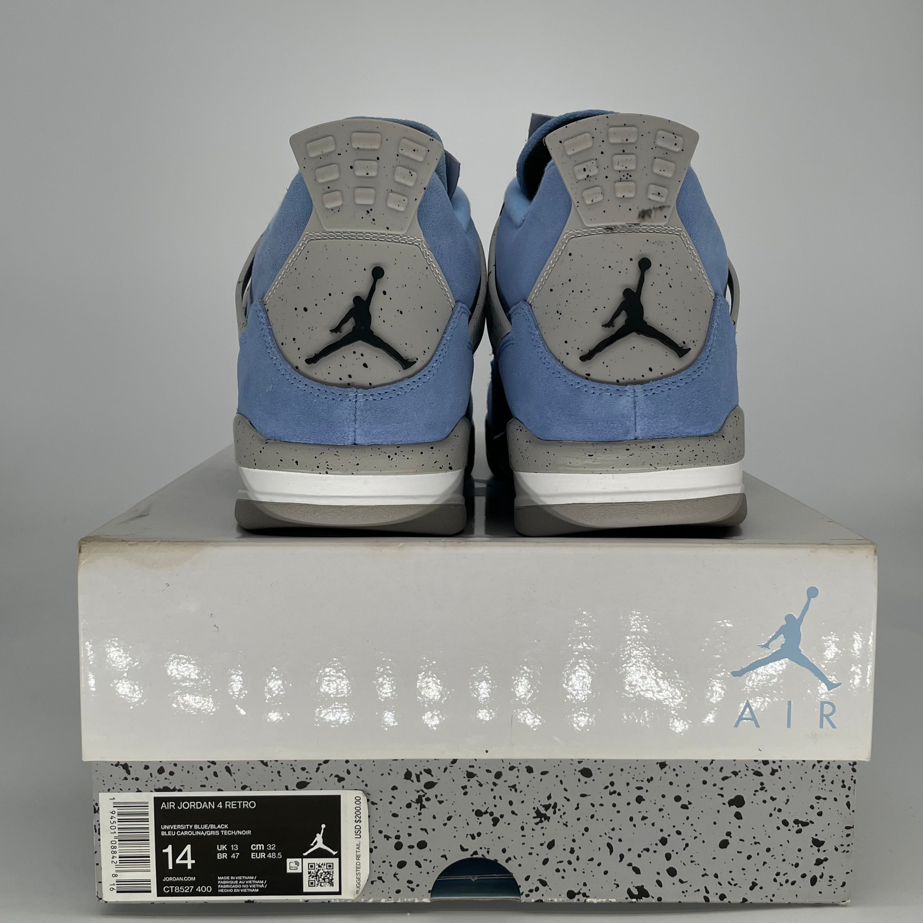AIR JORDAN 4 UNIVERSITY BLUE CT8527-400 SIZE 14/15.5W