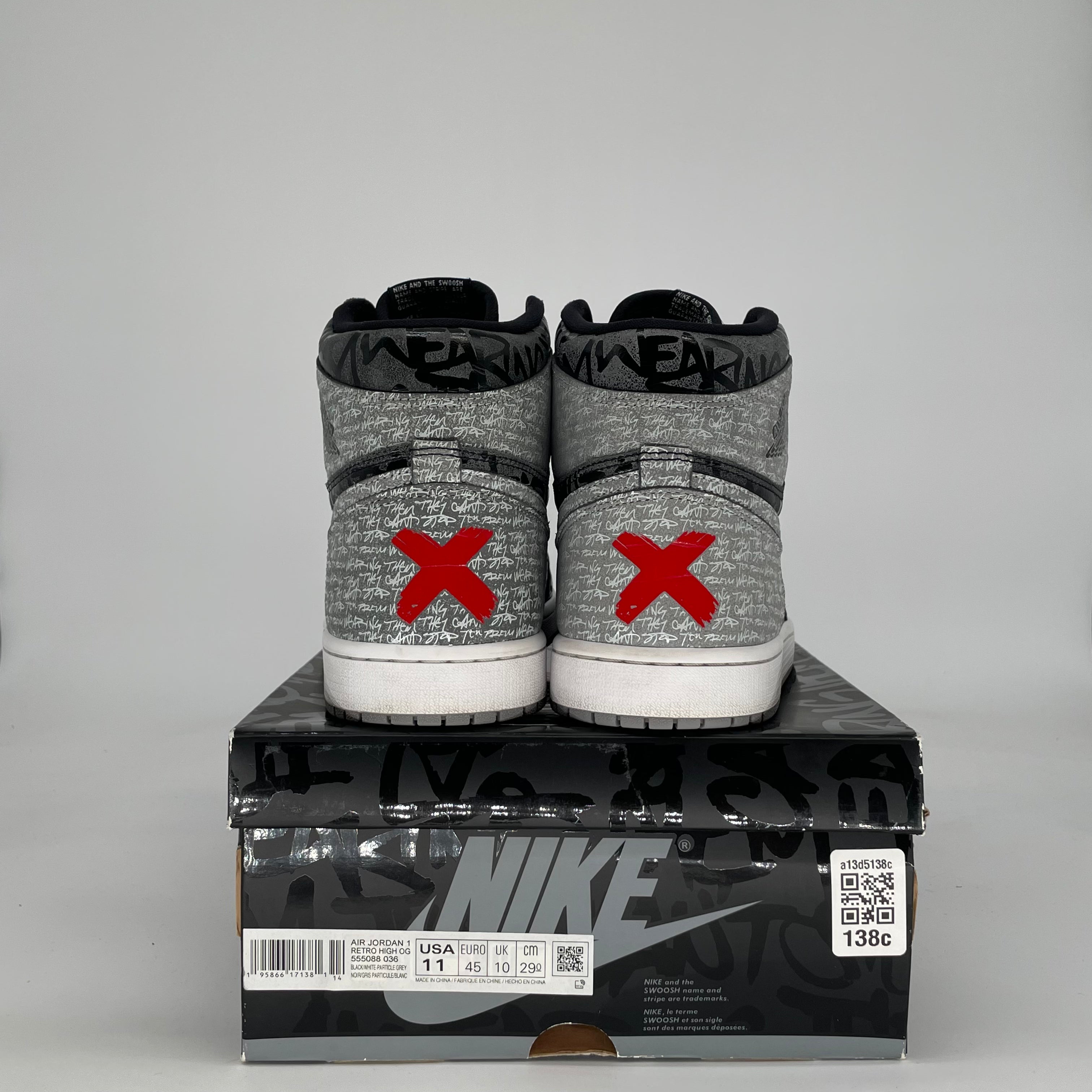AIR JORDAN 1 REBELLIONAIRE 555088-036 SIZE 11/12.5W