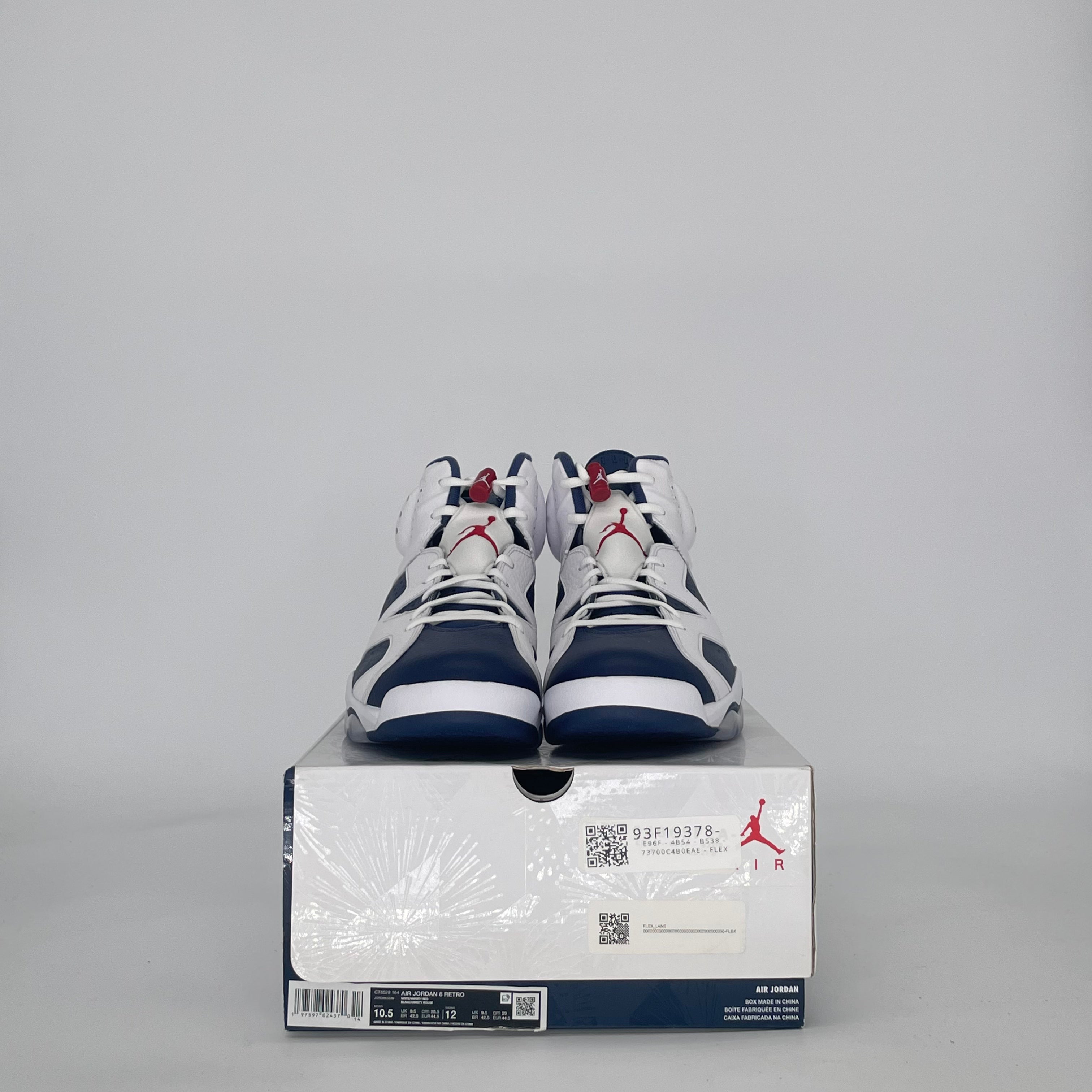 AIR JORDAN 6 OLYMPIC CT8529-164 SIZE 10.5/12W