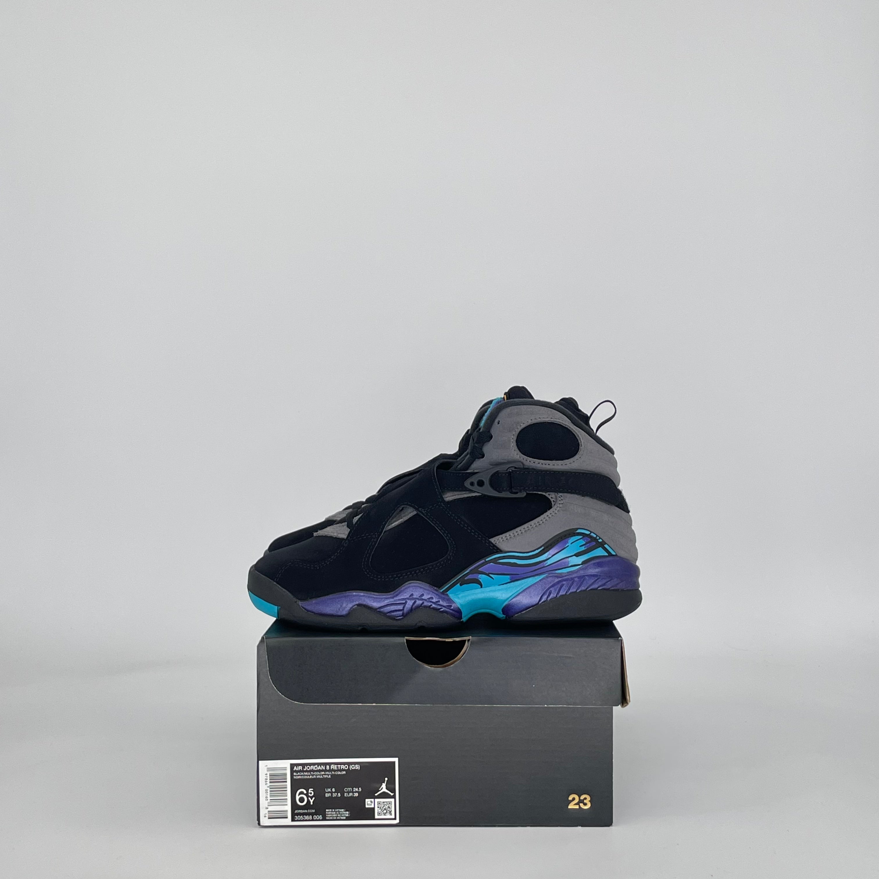 AIR JORDAN 8 AQUA 305368-006 SIZE 6.5/8W GS