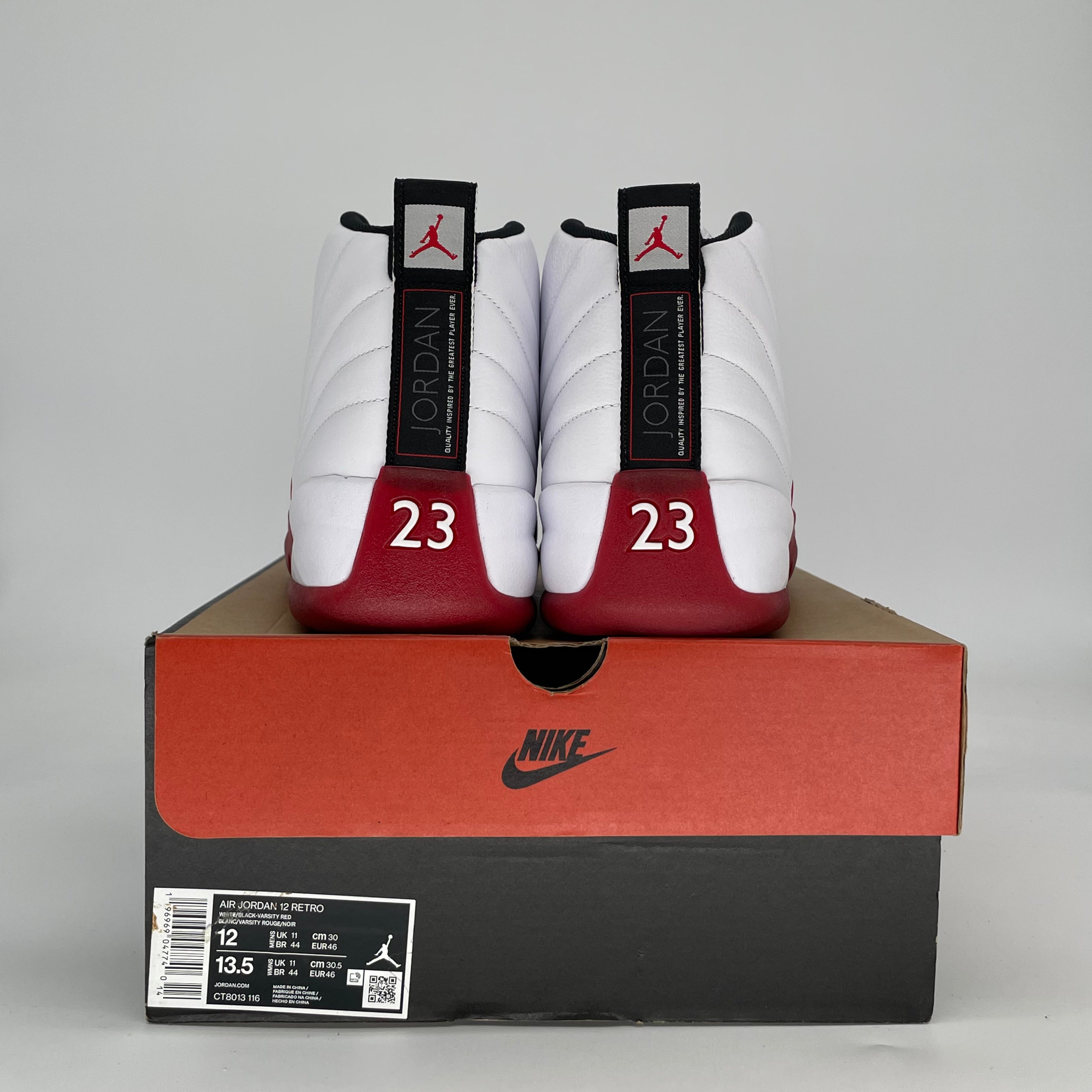 AIR JORDAN 12 CHERRY 2023 CT8013-116 SIZE 12/13.5W