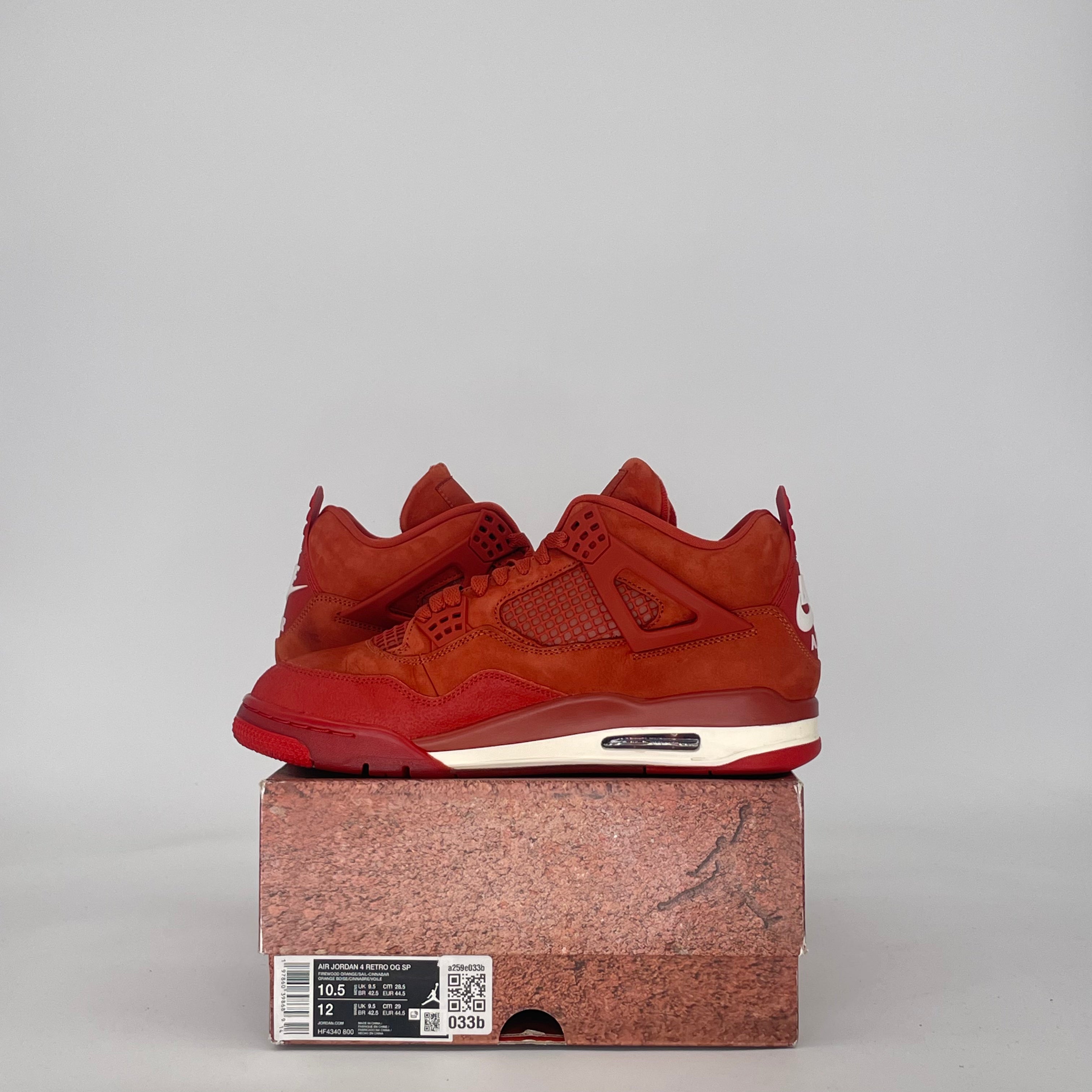AIR JORDAN 4 NIGEL SYLVESTER BRICK BY BRICK HF4340-800 SIZE 10.5/12W