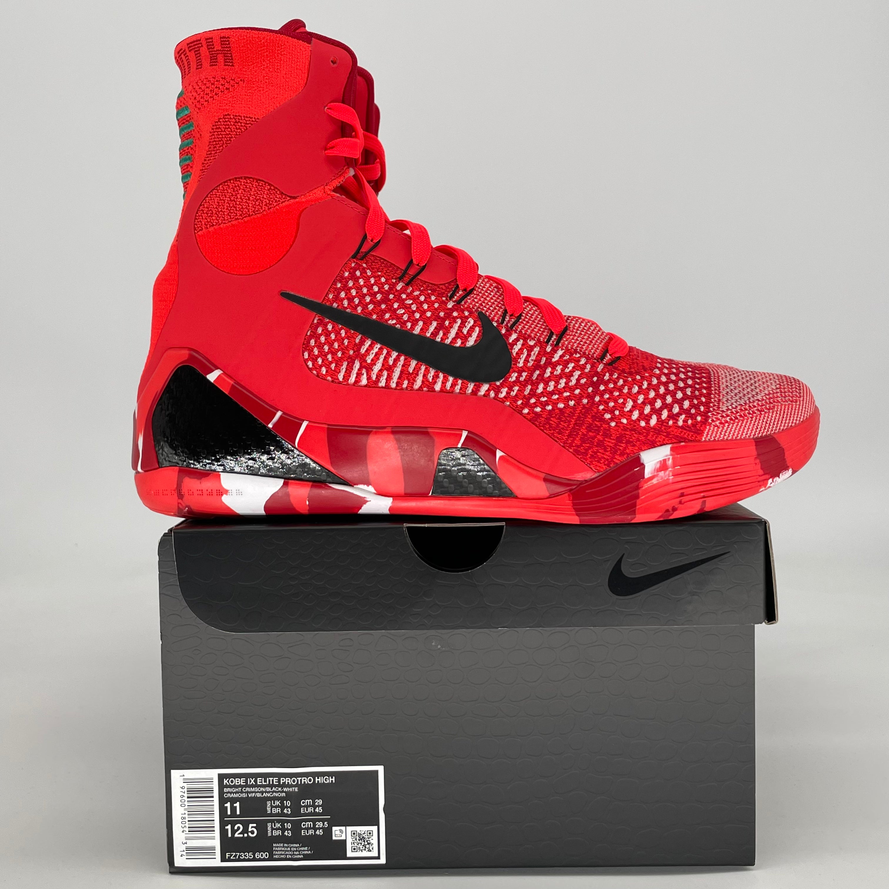 NIKE KOBE 9 ELITE PROTRO CHRISTMAS 2024 FZ7335-600 SIZE 11/12.5W