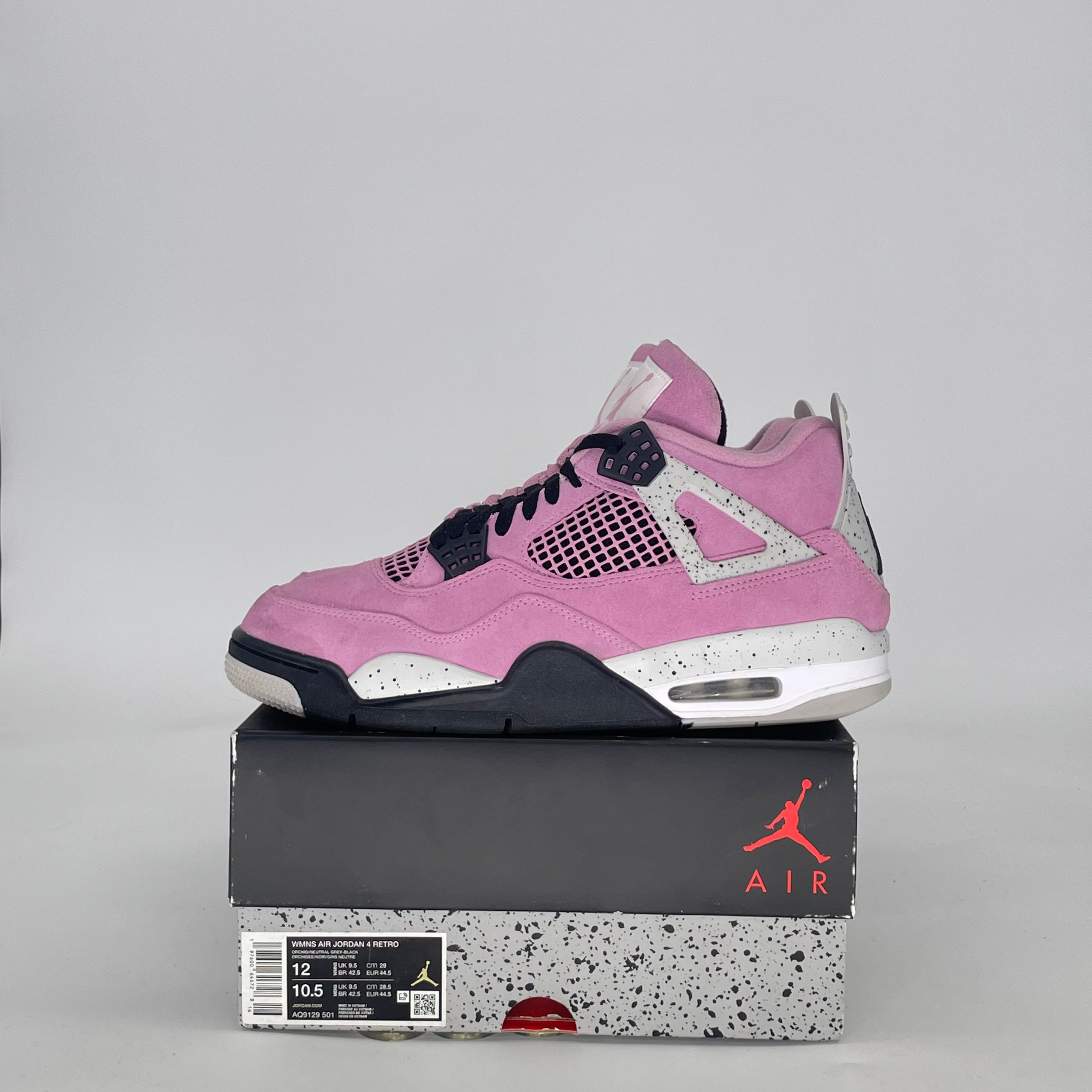 AIR JORDAN 4 ORCHID AQ9129-501 SIZE 10.5/12W