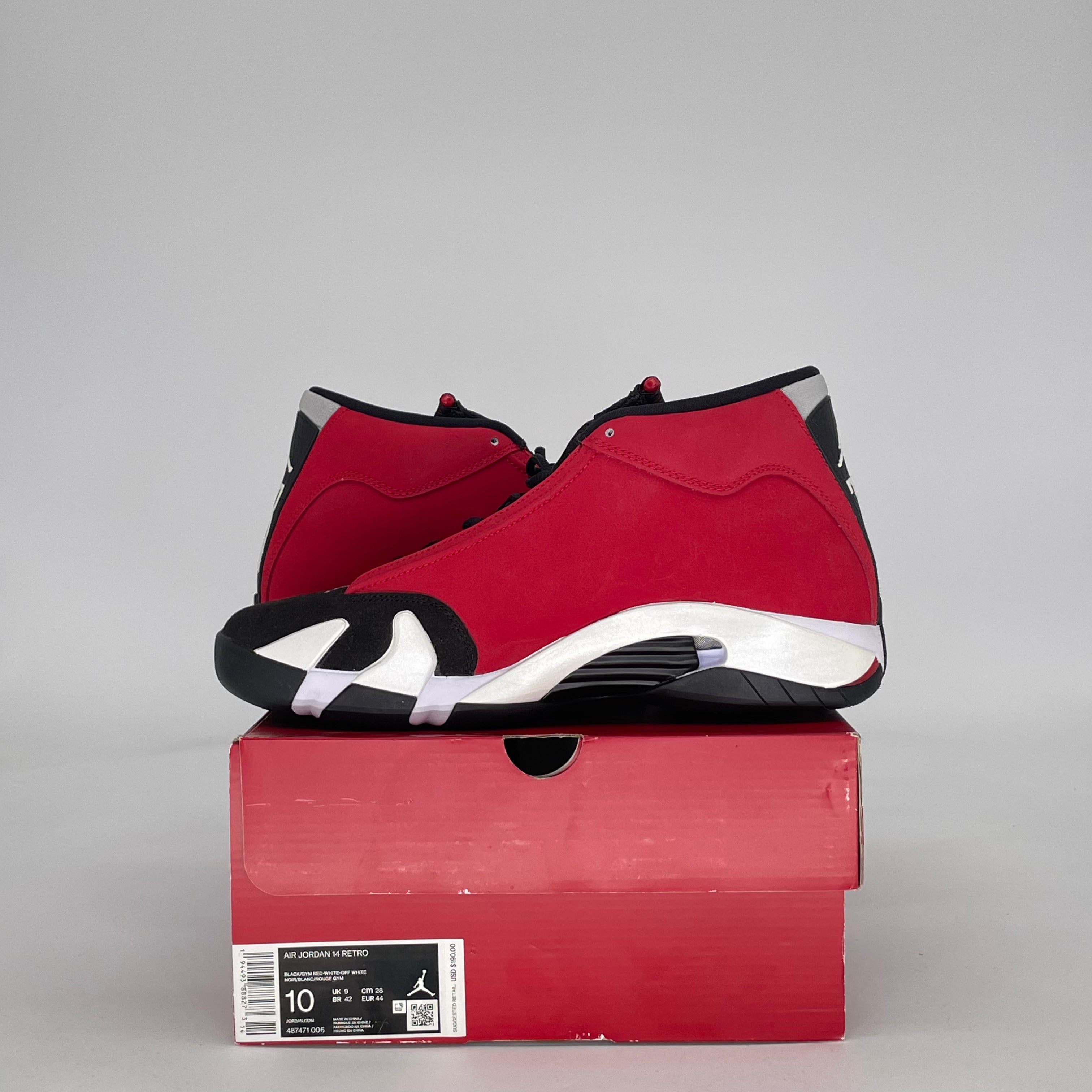AIR JORDAN 14 GYM RED TORO 487471-006 SIZE 10/11.5W