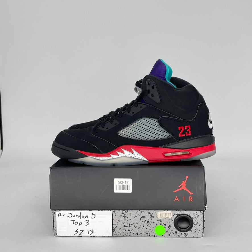 AIR JORDAN 5 TOP 3 CZ1786-001 SIZE 13/14.5W