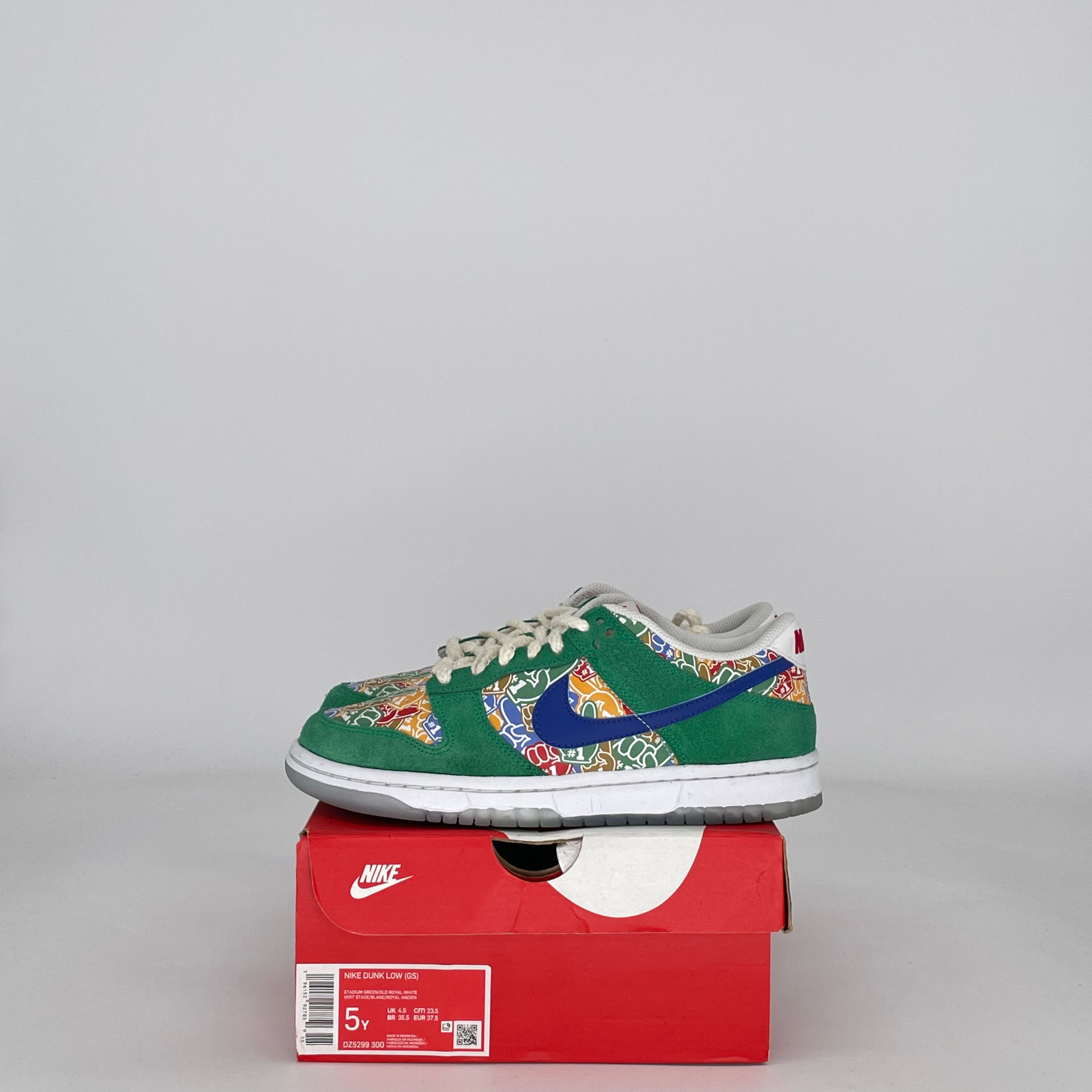 NIKE DUNK LOW FOAM FINGERS DZ5299-300 SIZE 5/6.5W GS